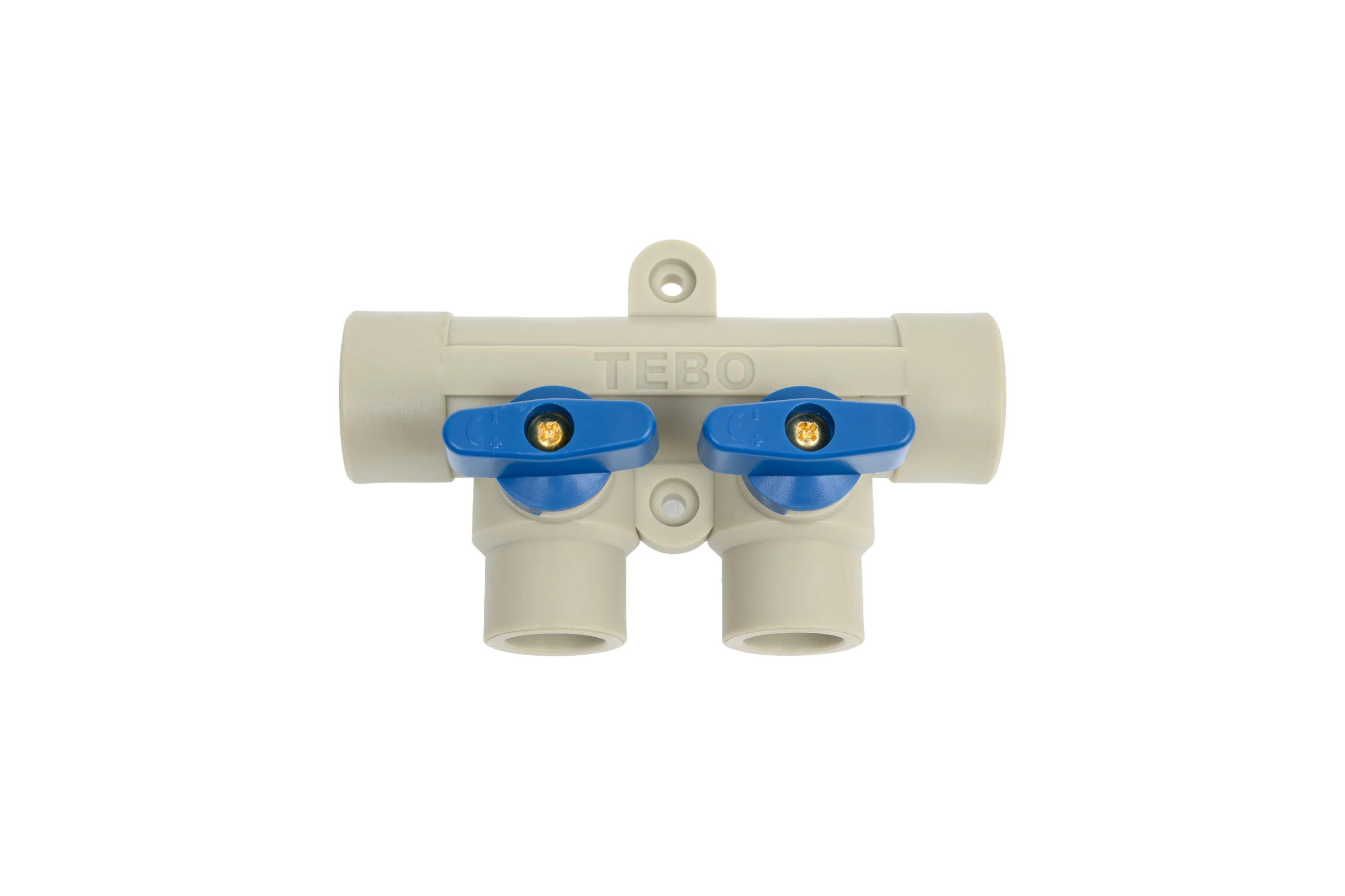 Коллектор TEBO PPR 25x20, 2 выхода, серый 031091251