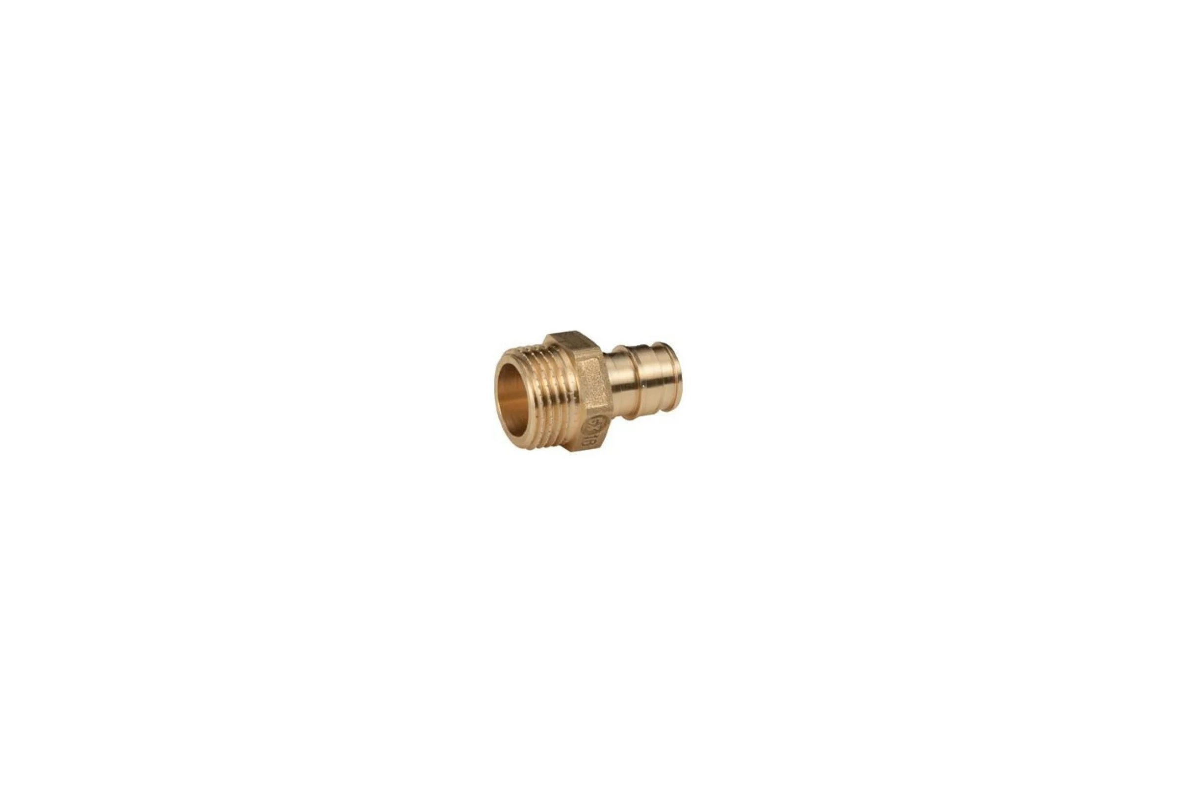 Муфта для PE-X Giacomini латунь GX107 Дн 20х1/2 НР GX107Y034 040-0346