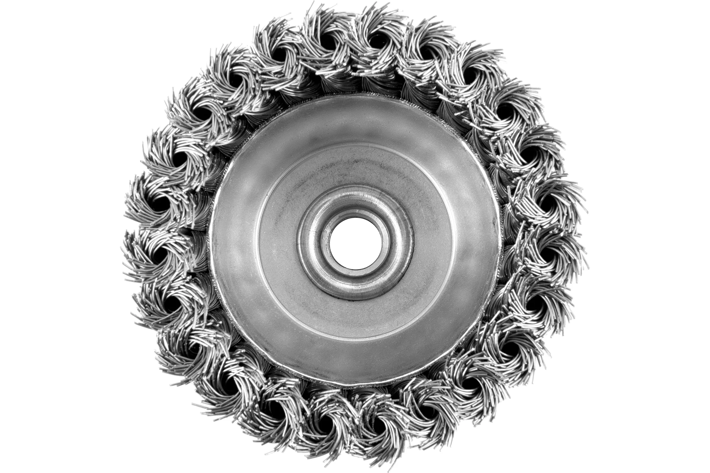 Кордщетка стальная витая для УШМ 100 мм грубая MONOGRAM 107-004