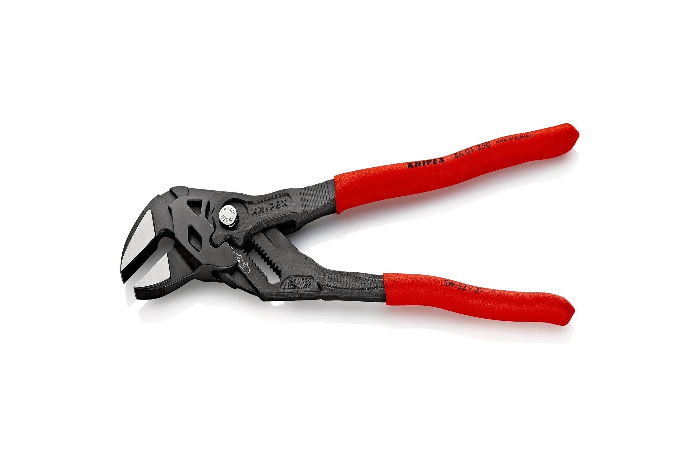 Переставные клещи KNIPEX 52 мм 2, L-250 мм, серые, 1-к ручки, подвес KN-8601250SB