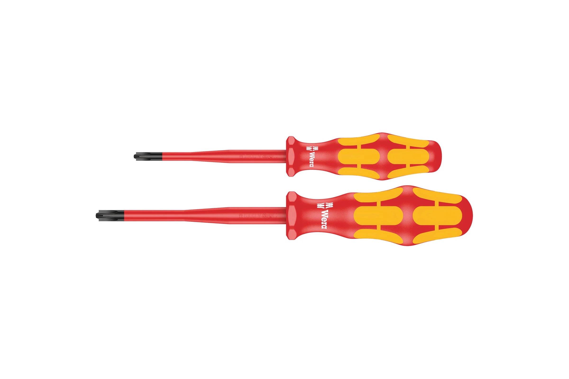 Крестовые отвертки WERA 165 iS VDE, PlusMinus PZ/S, с зауженным стержнем, 1x80/2x100 мм WE-006470