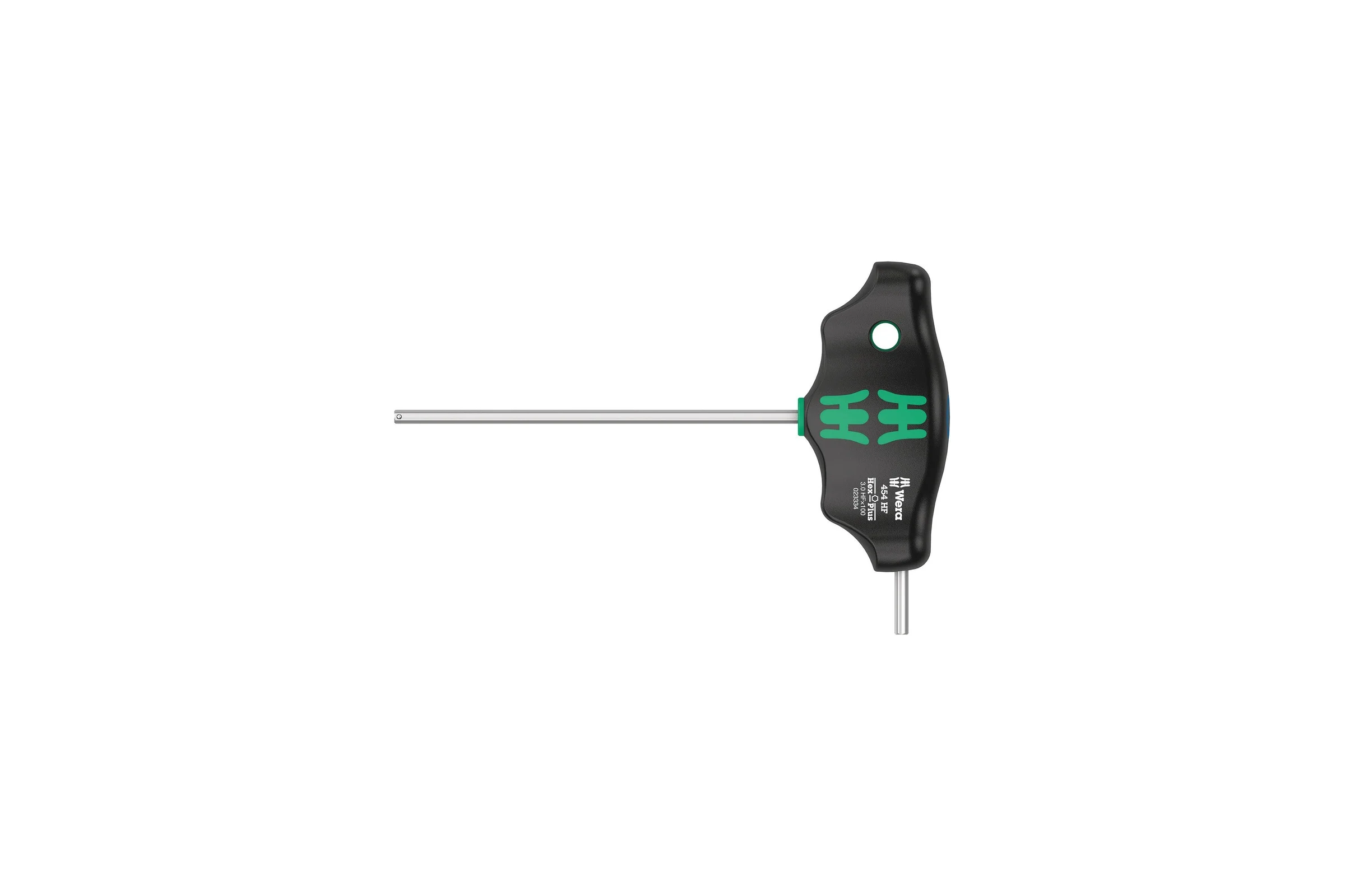 Шестигранная отвертка WERA 454 Hex-Plus HF с Т-образной рукояткой, с фиксацией крепежа, 3x100 мм WE-023334