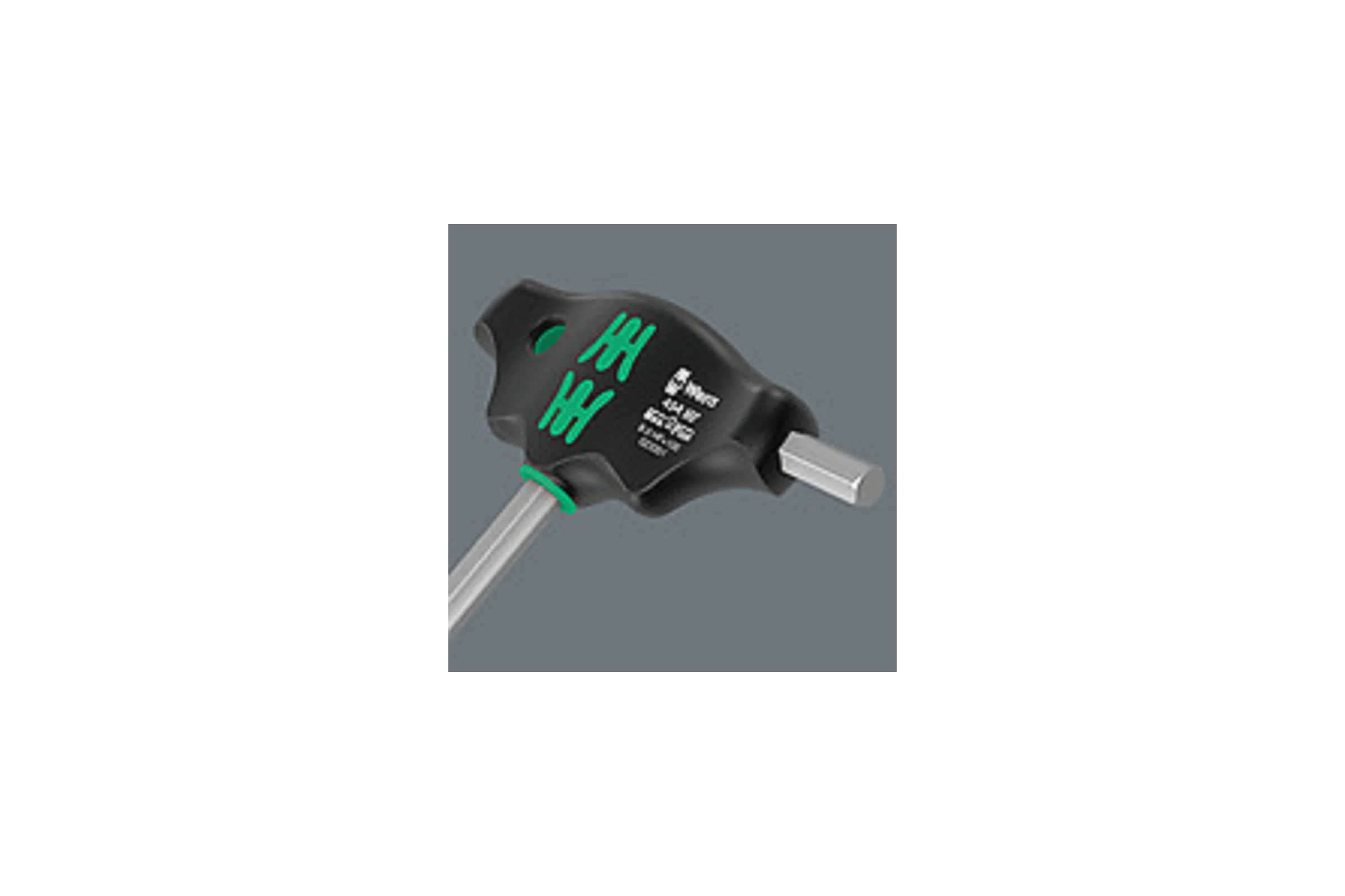 Шестигранная отвертка WERA 454 Hex-Plus HF с Т-образной рукояткой, с фиксацией крепежа, 3x100 мм WE-023334