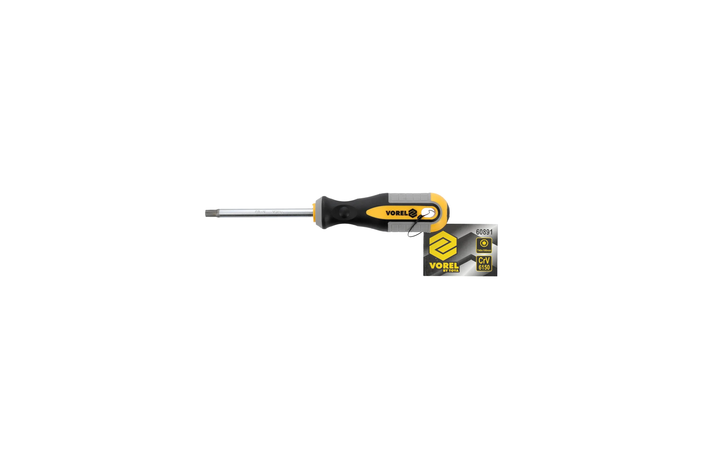 Отвёртка VOREL TORX Т40x100мм CrV 60891