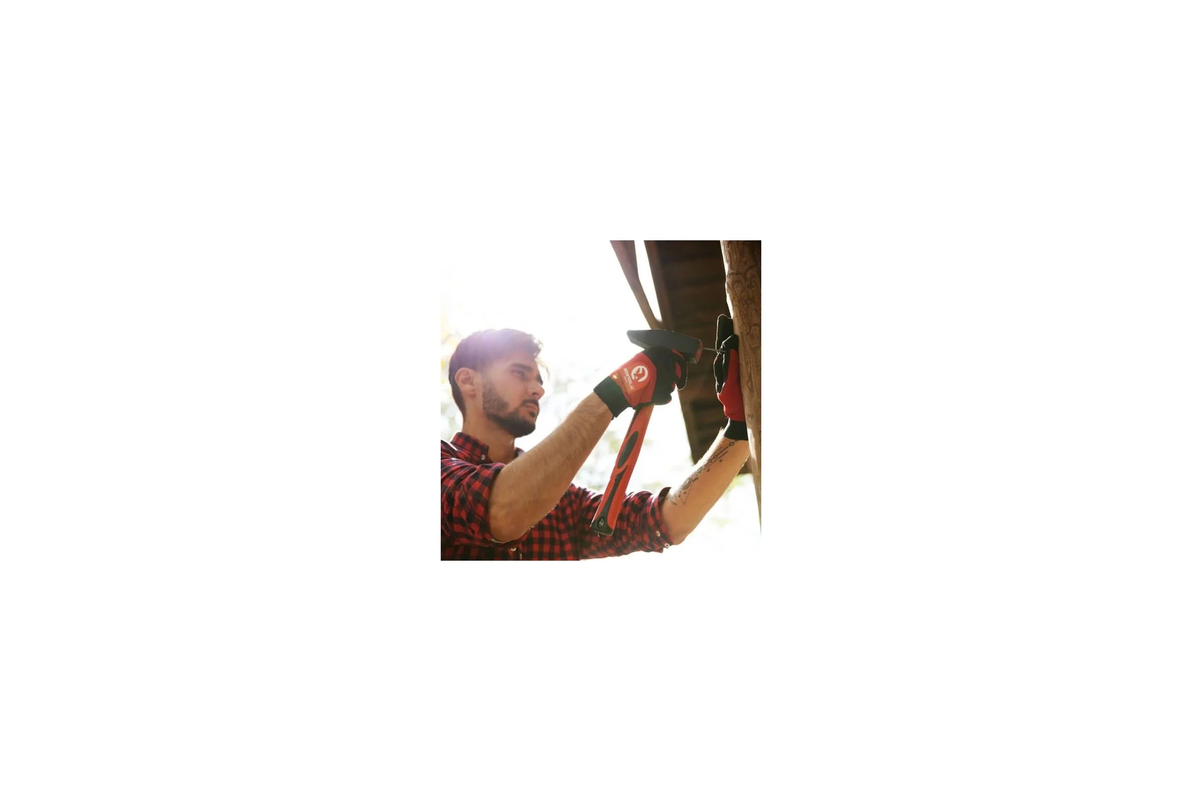 Молоток INTERTOOL 1000 г, ручка из фибергласа HT-0210