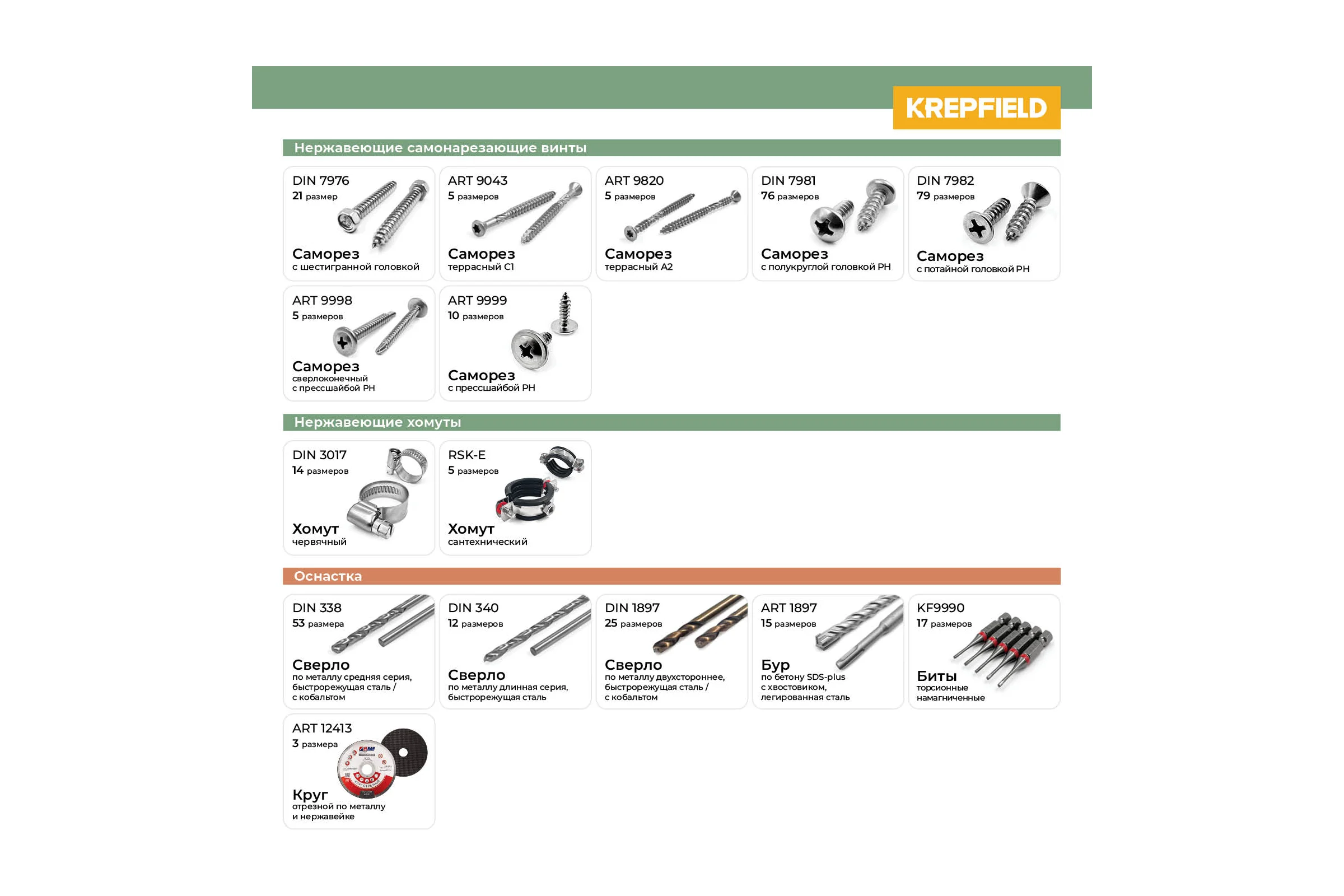 Бур по бетону 6x110/50 мм твердосплавный КF 1897 SDS-plus 1 шт KREPFIELD 1897БУРELNAR6х110-1