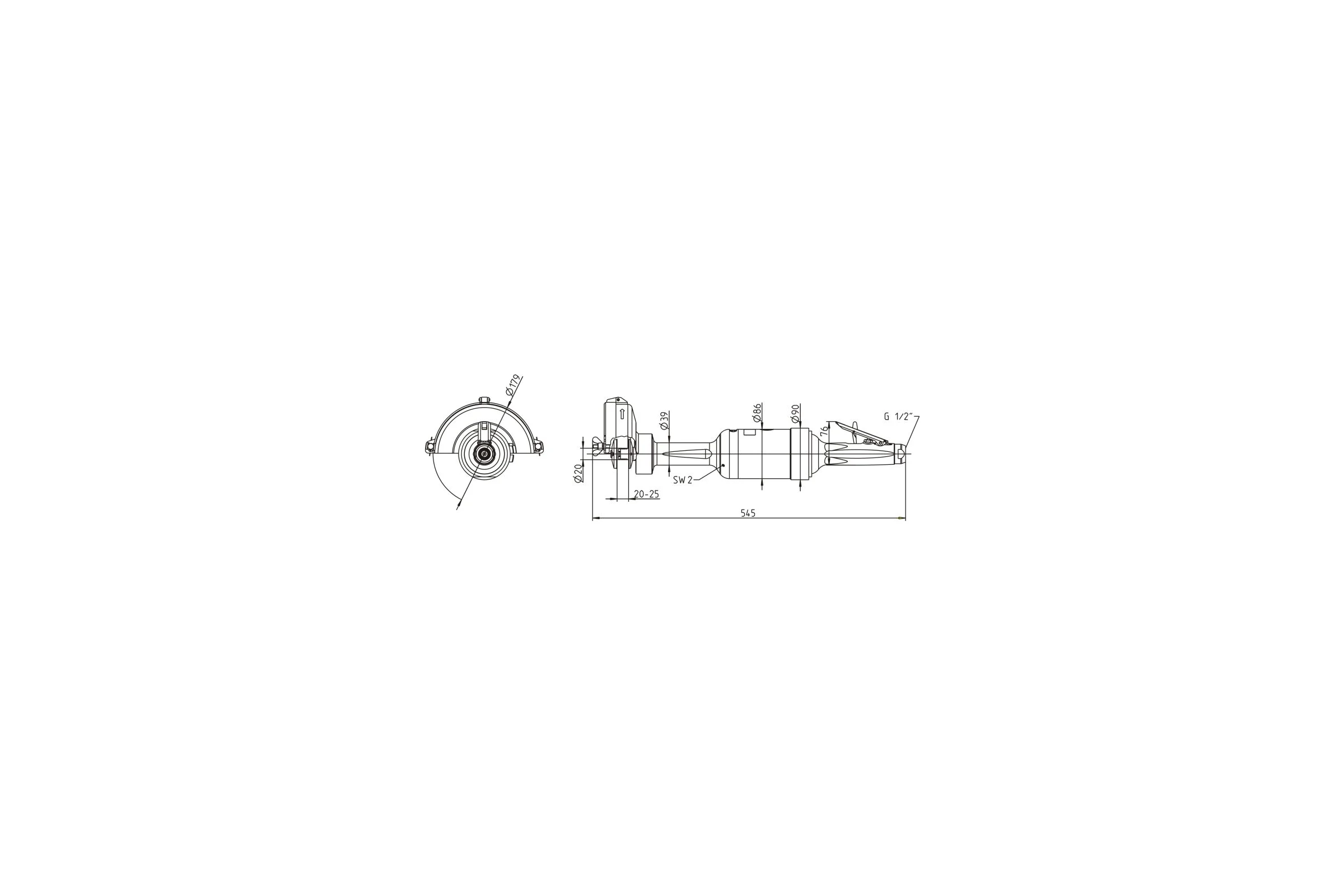 Прямая шлифовальная машинка DEPRAG GS515-280BX 6061301A