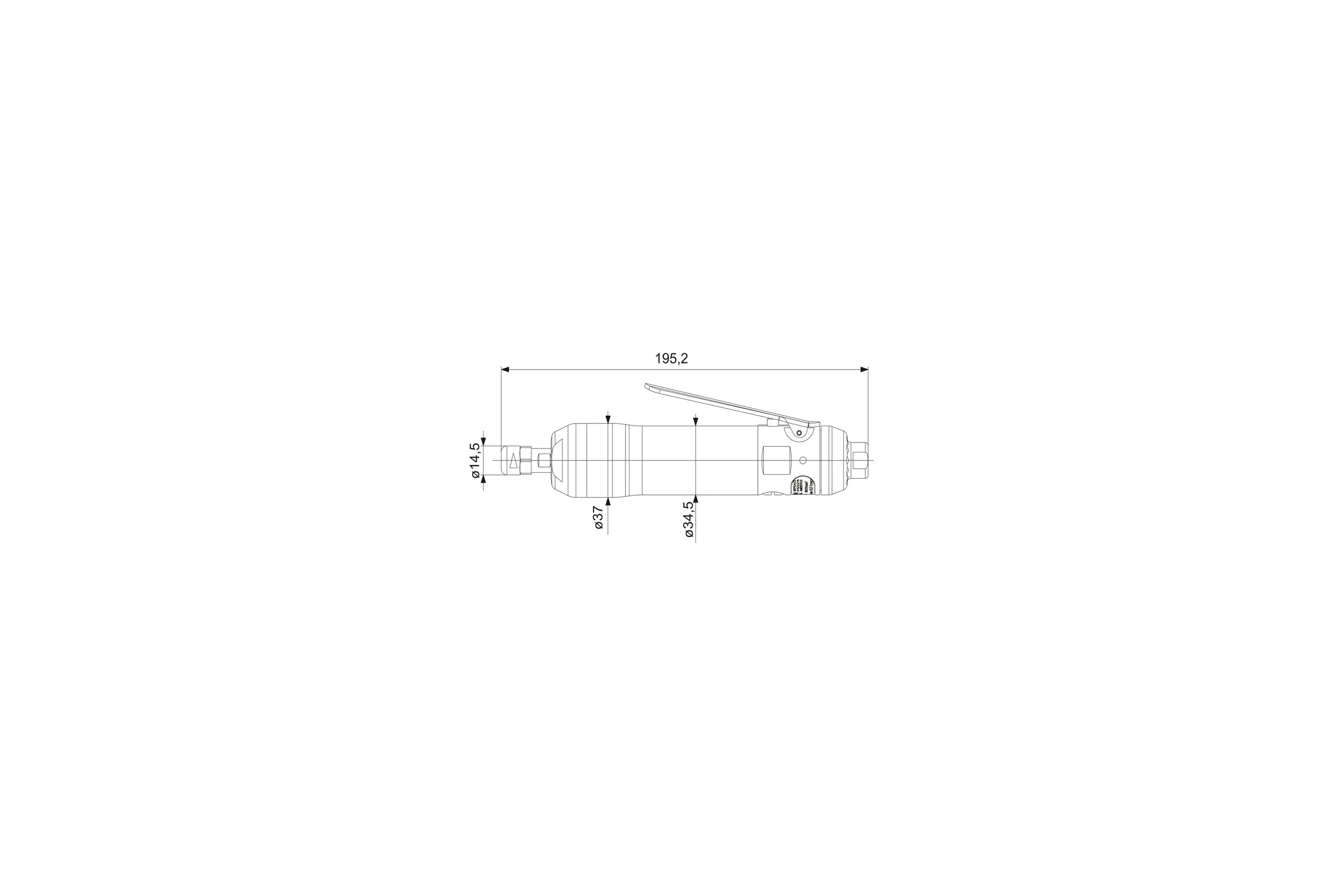 Прямая шлифовальная машинка DEPRAG GDS030-180BXE 061300A
