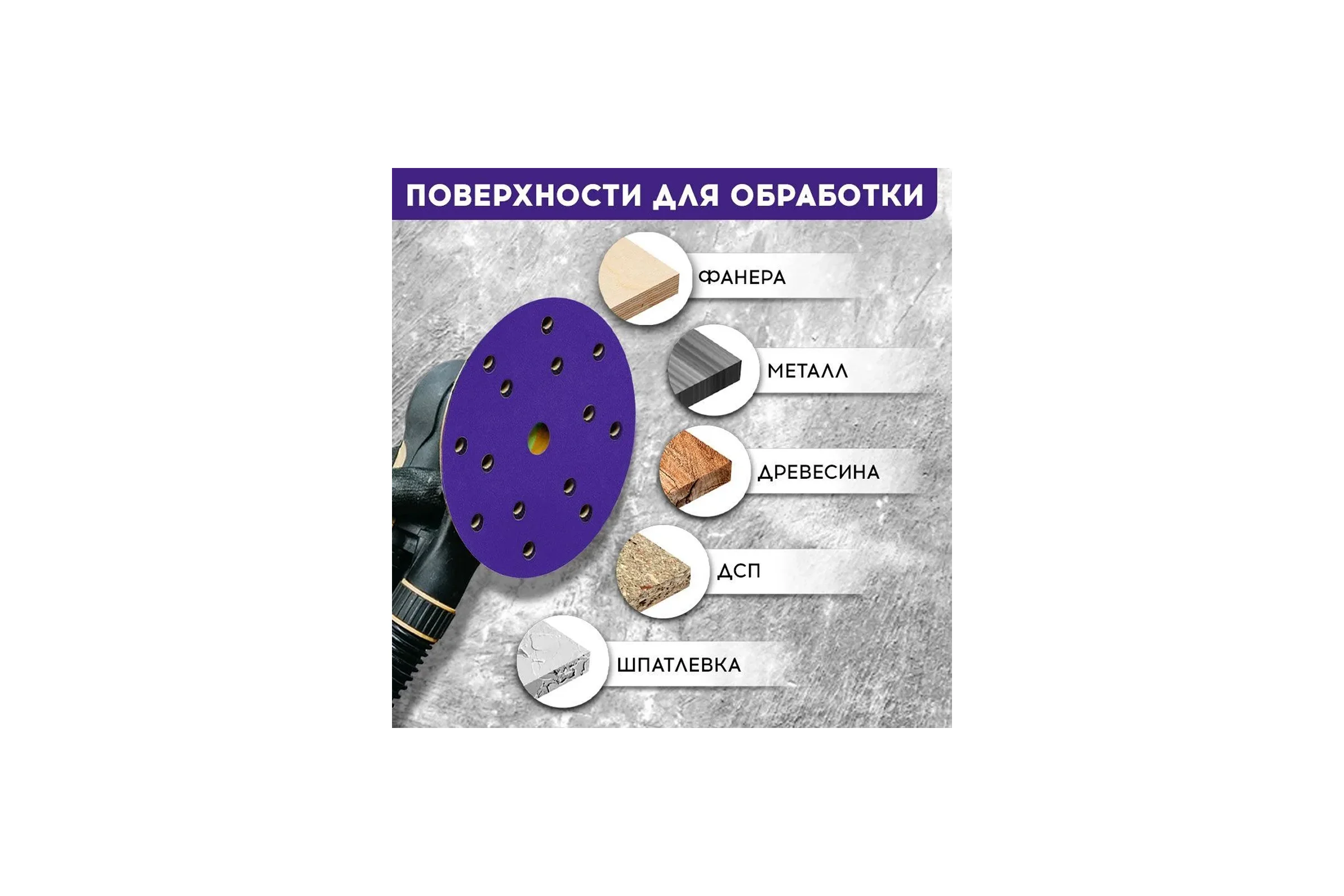 Диск CERAMIC PLUS 150 мм, 15 отверстий, Р240, 50 шт Formel 93823150240
