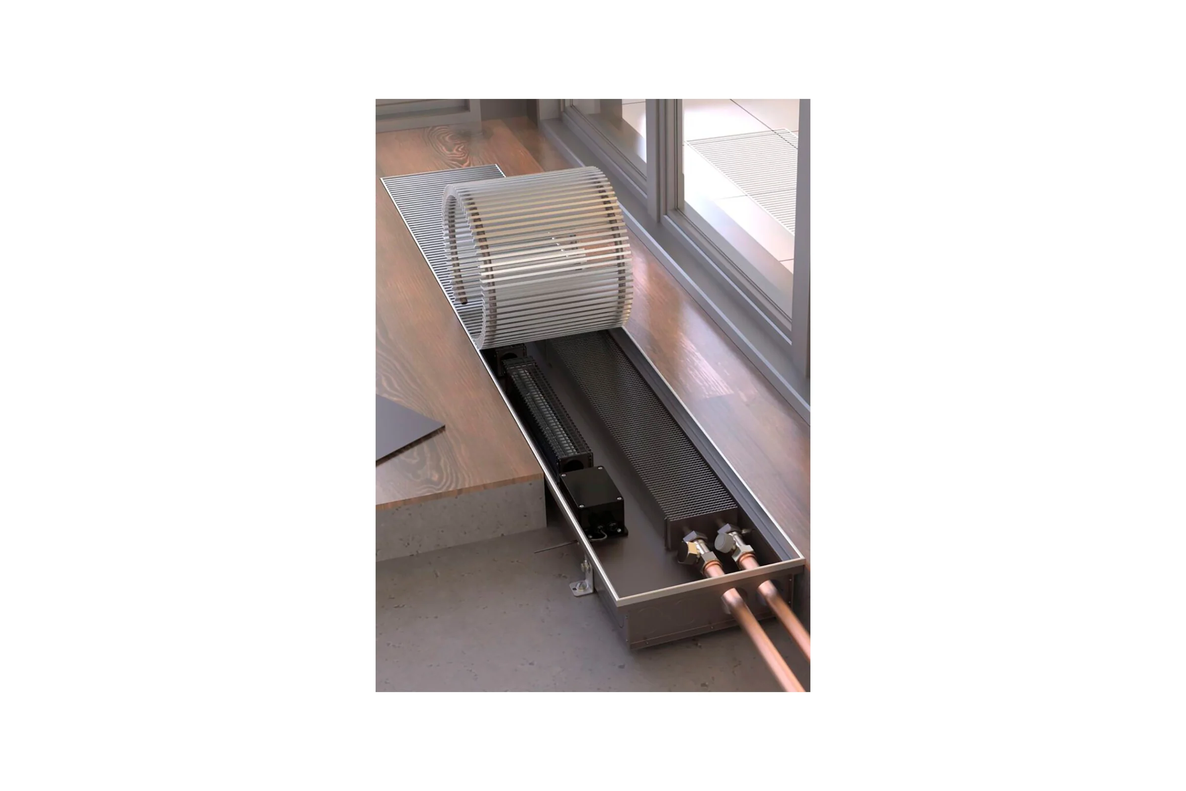 Внутрипольный конвектор Primoclima PCV 250.80.1700.K.R\24V.FCM\БП36\RR 10.1.U PCV250801700KR24VFCMRR101U