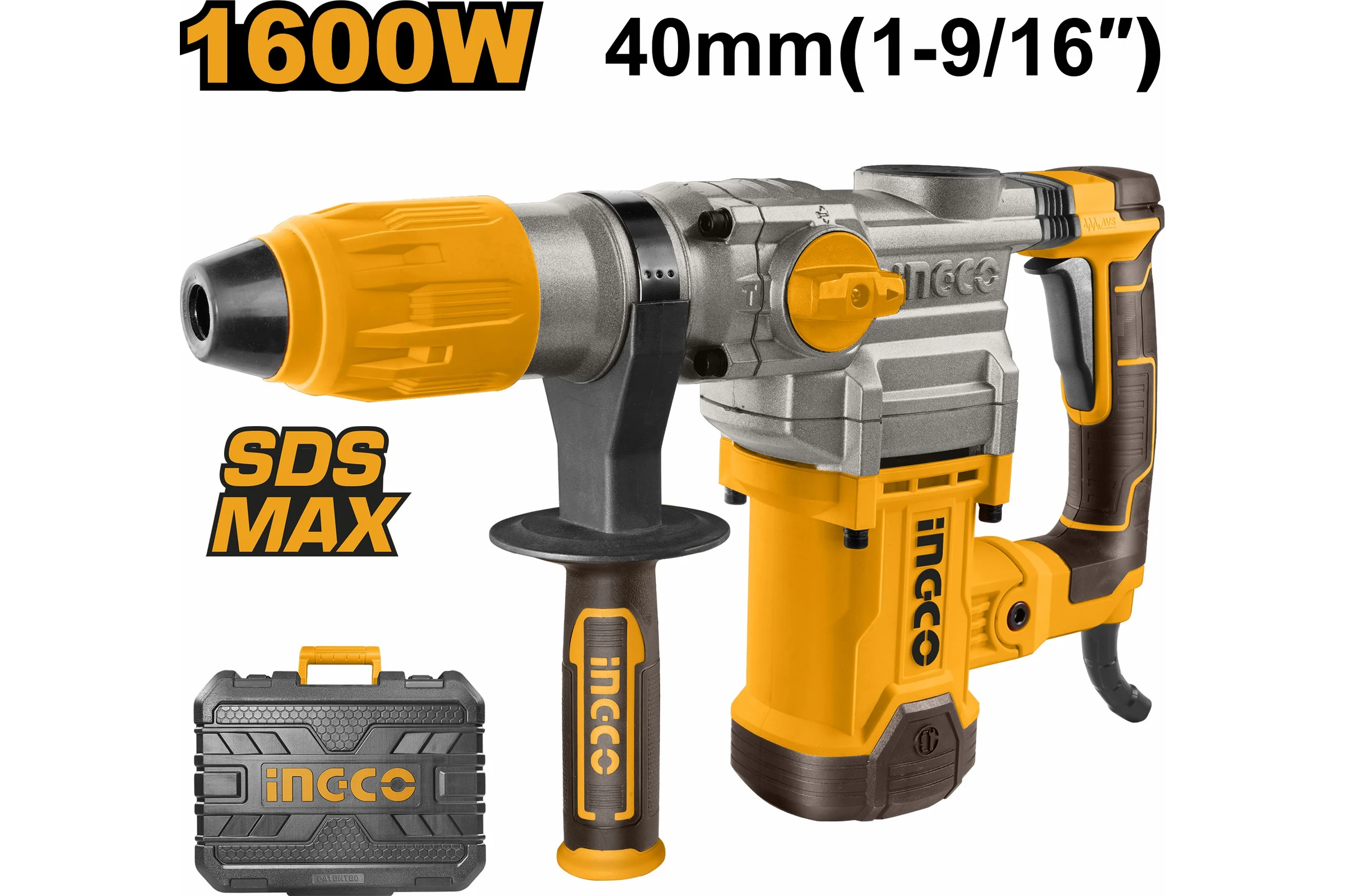 Перфоратор INGCO SDS-Max 1600 Вт INDUSTRIAL RH1600388
