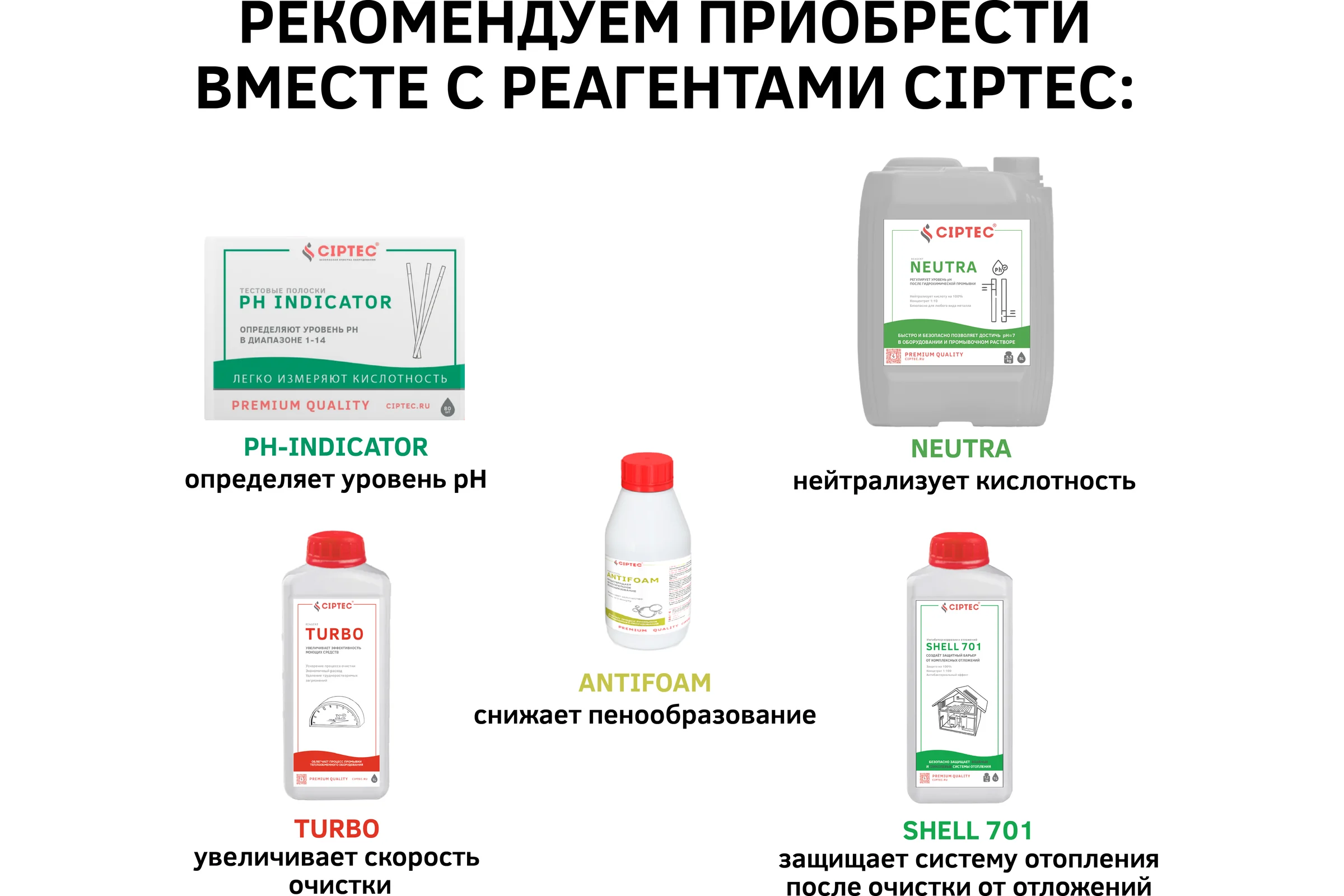 Средство CIPTEC WATER SYSTEM (AISI/AI) для промывки системы отопления с элементами из алюминия и нержавеющих сталей от комплексных отложений, накипи и ржавчины, 19 л. (27 кг.) ciptecwatersystemaisiai19