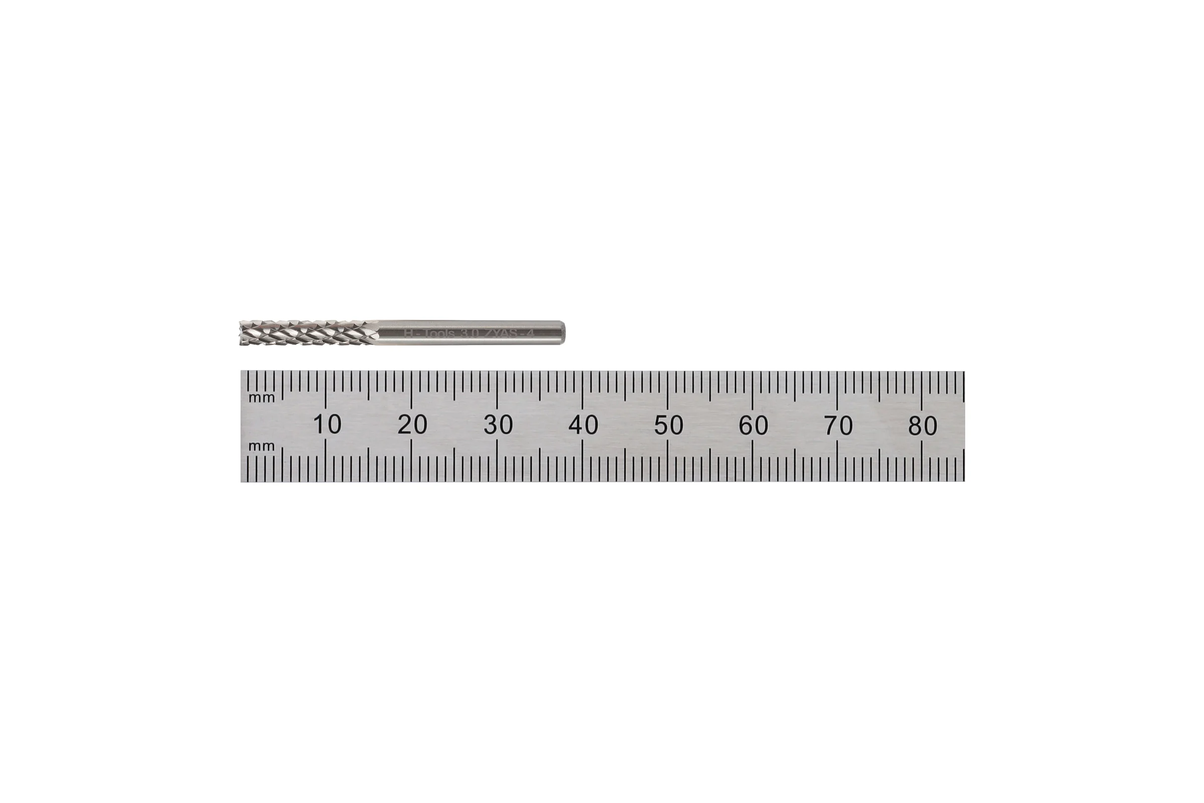 Бор-фреза твердосплавная форма B(ZYAS) 3.0x13x38 мм, S=3 мм, HM H-Tools 116047HT