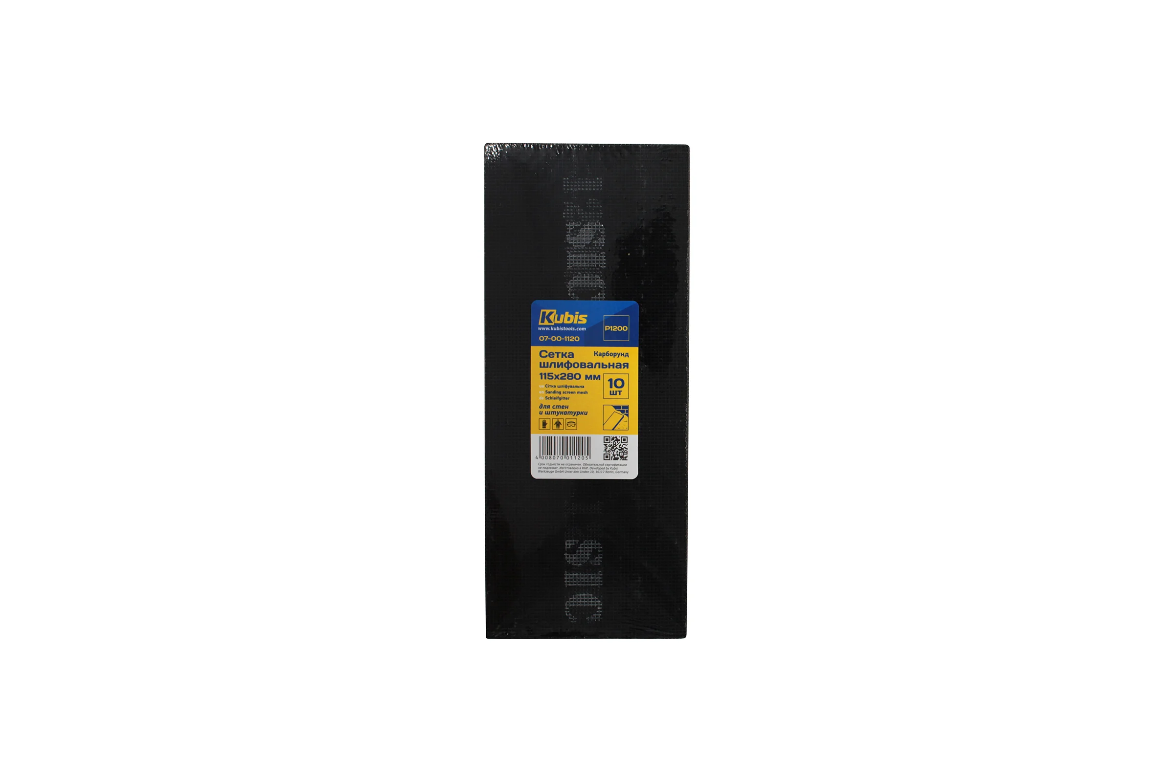 Сетка шлифовальная SIC P1200, 115х280 мм, 10 шт Kubis 07-00-1120