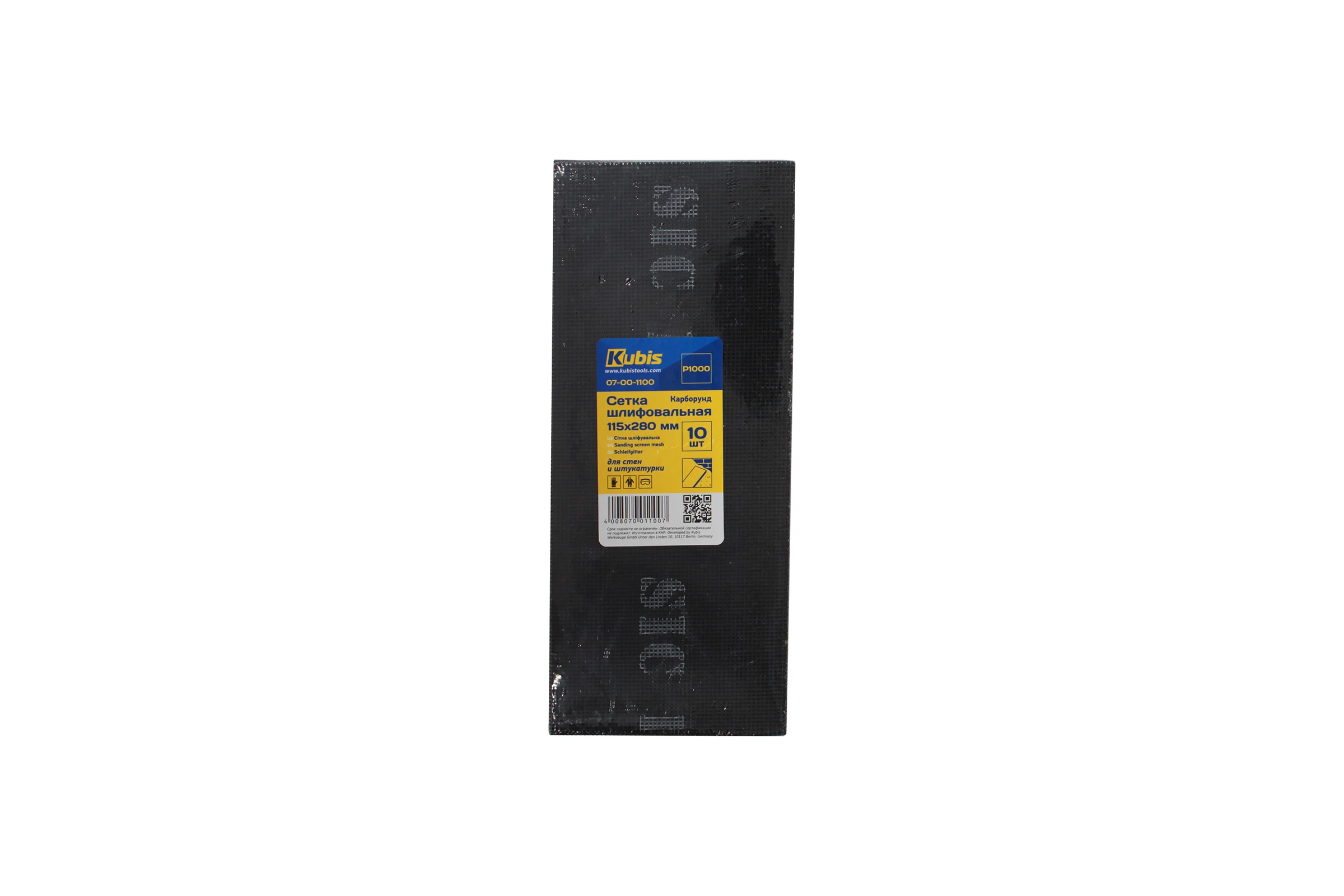 Сетка шлифовальная SIC P1000, 115х280 мм, 10 шт Kubis 07-00-1100