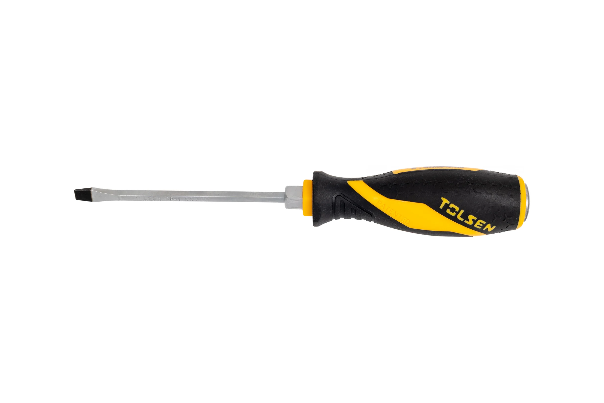 Отвертка шлицевая TOLSEN "GRIPro" Slotted 5,5 мм, 100 мм, силовая 20112