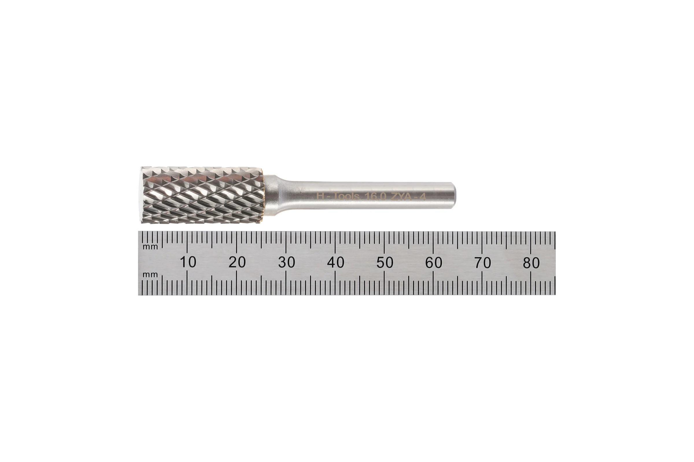 Бор-фреза твердосплавная форма A(ZYA) 16.0x25x65 мм, S=6 мм H-Tools HM 116014HT