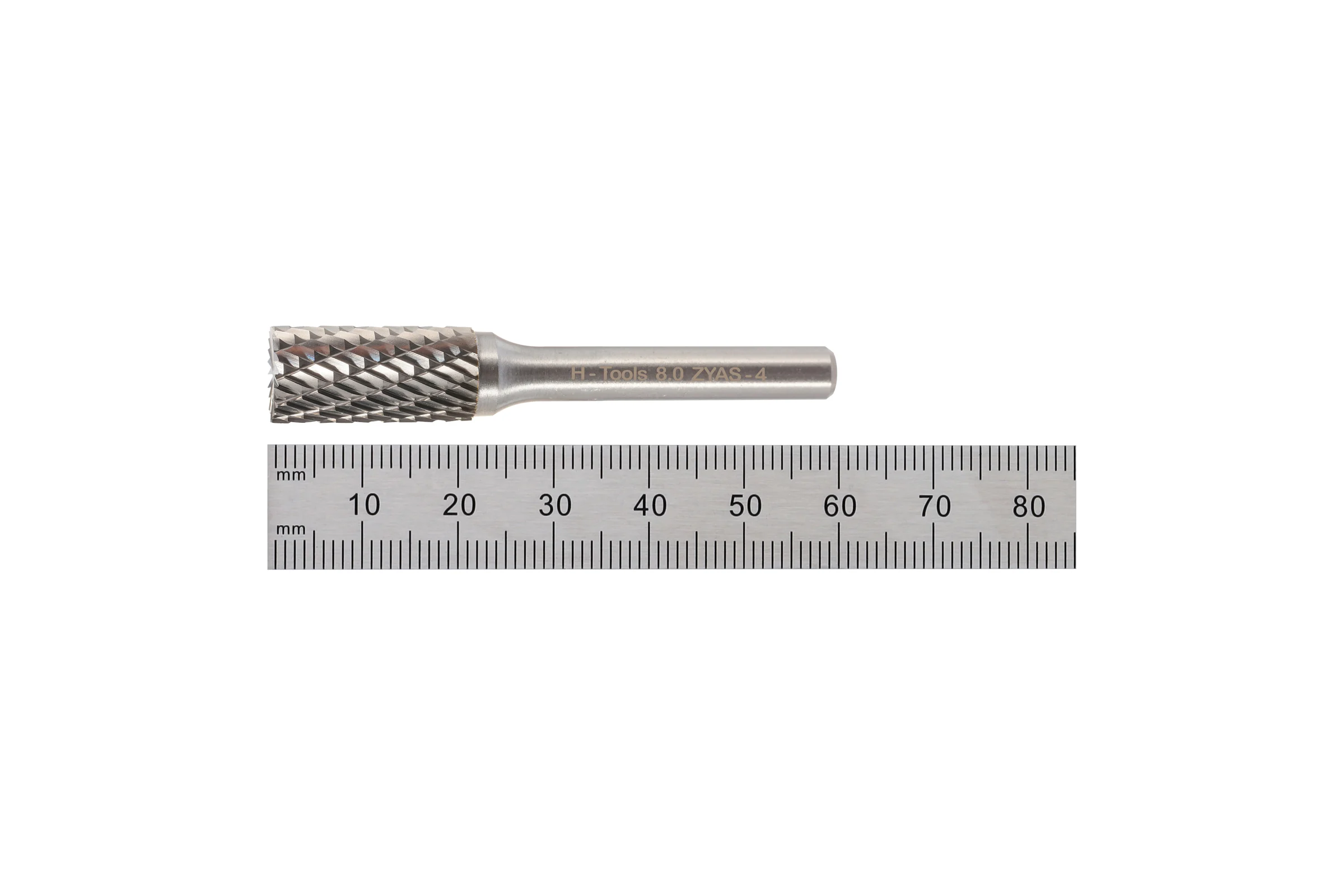 Бор-фреза твердосплавная форма B(ZYAS) 8.0x20x60 мм, S=6 мм H-Tools HM 116016HT