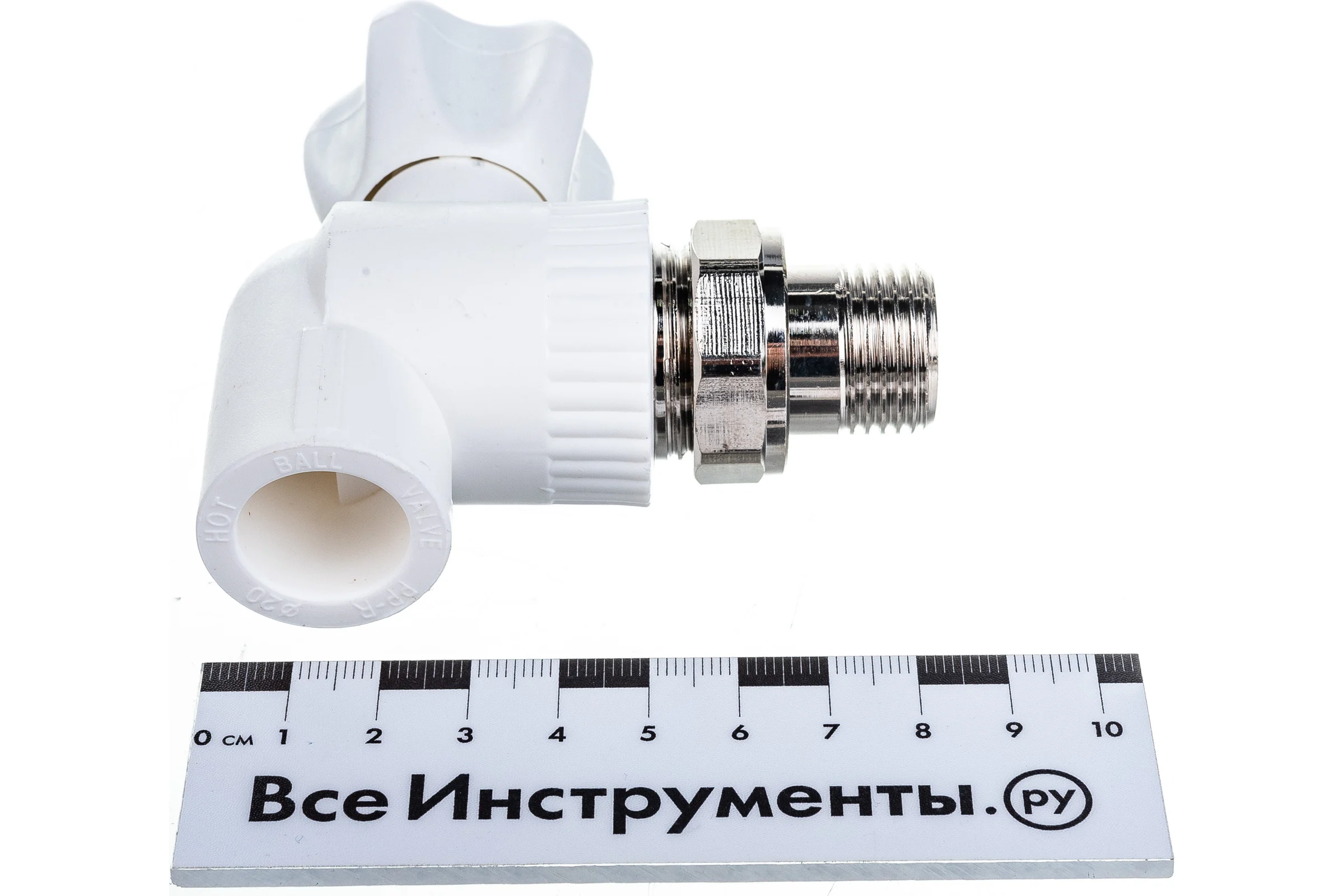Шаровой кран TEBO PPR для радиаторов, угловой, 20x1/2 н. р. 030060211