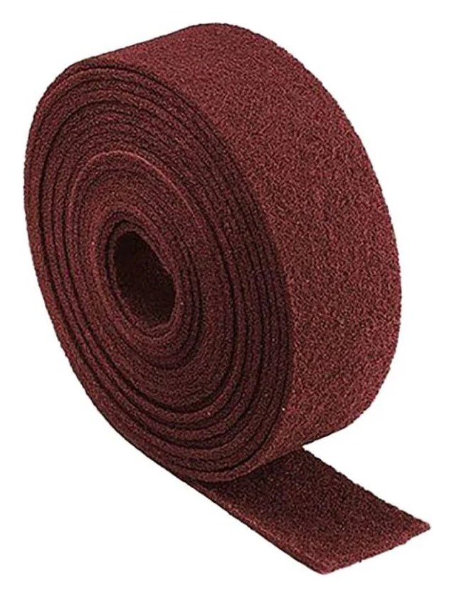Абразивный шлифовальный войлок красный, fleece FLEX Very Fine, рулон 115 мм, 10 м, тонкий, 4607 SIA 0005.0001.0320.02