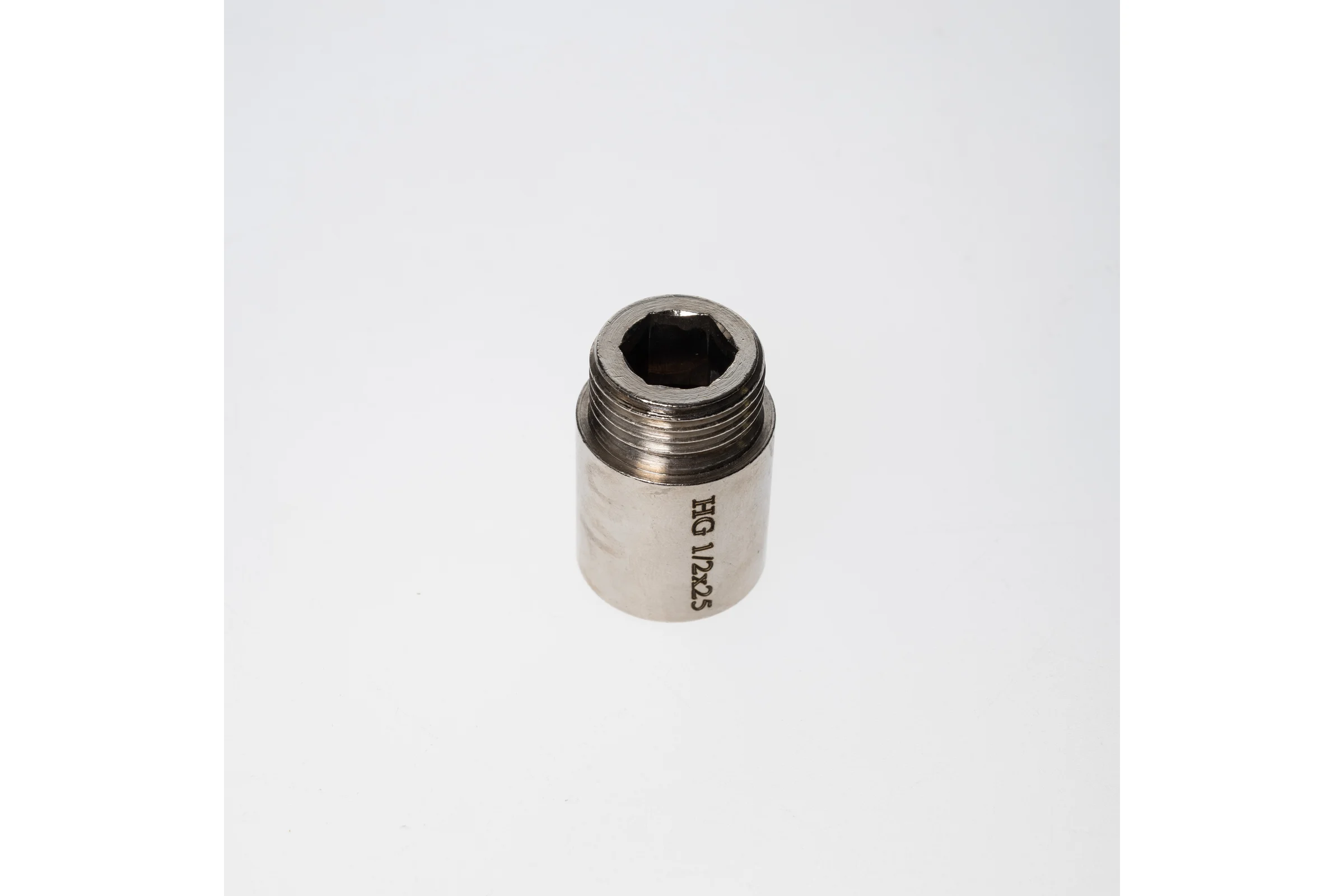 Гайка удлинительная HG S12 НР/ВР 1/2" x 25 мм, никель 1896929