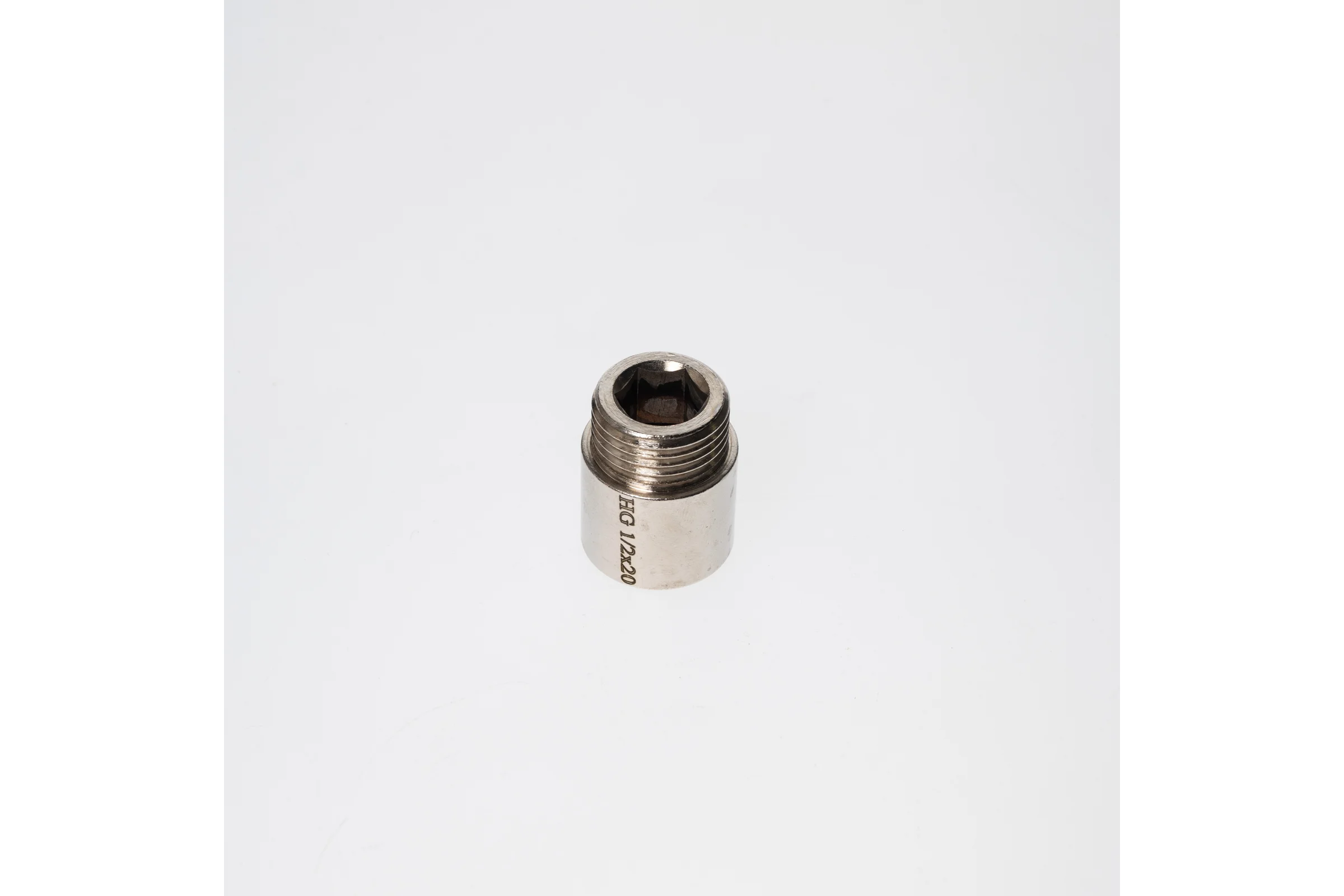 Гайка удлинительная HG S12 НР/ВР 1/2" x 20 мм, никель 1896899