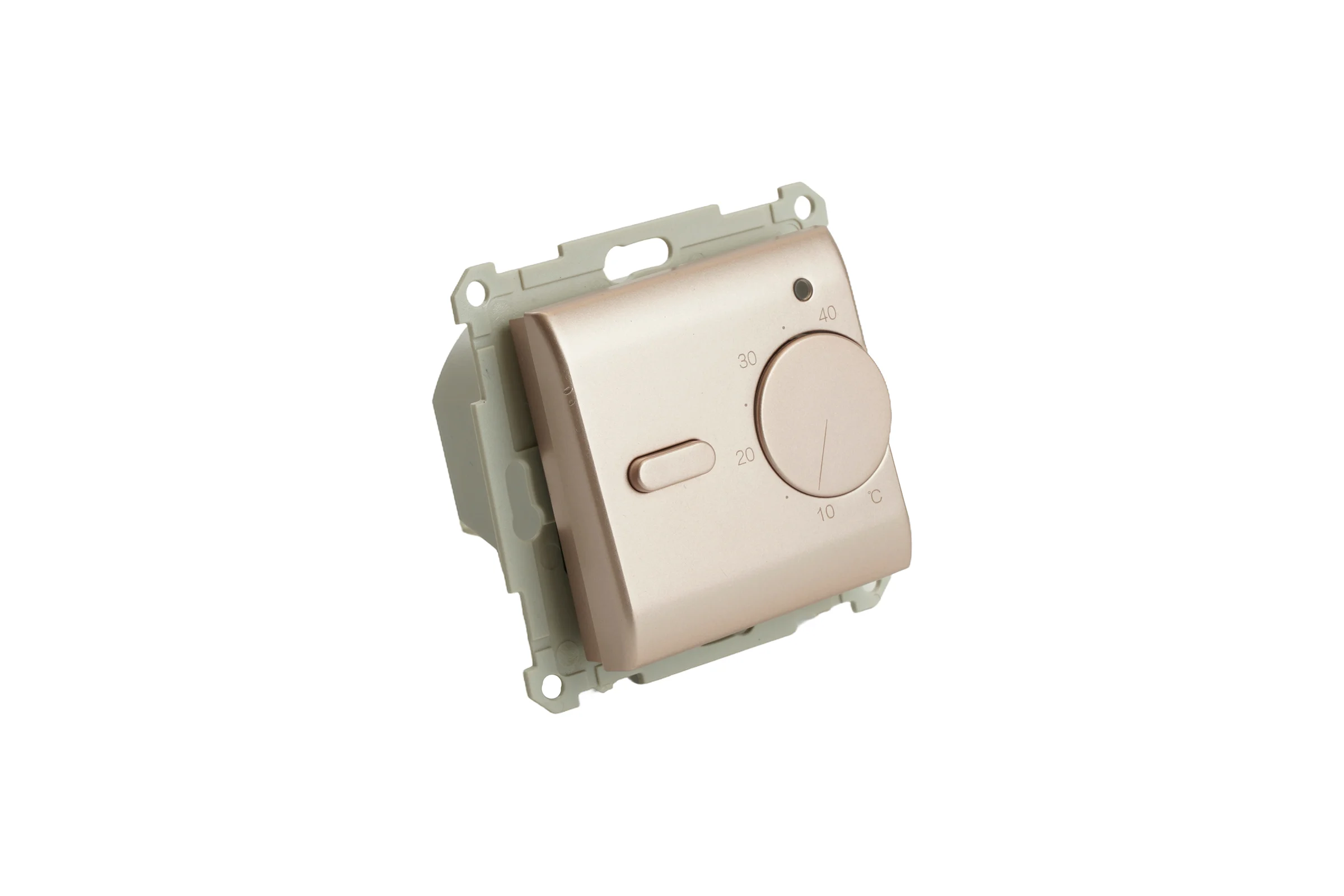 Терморегулятор механический для теплого пола (механизм) STEKKER, GLS00-7117-05, 250В, 3500 Вт, серия Катрин, шампань, 49743