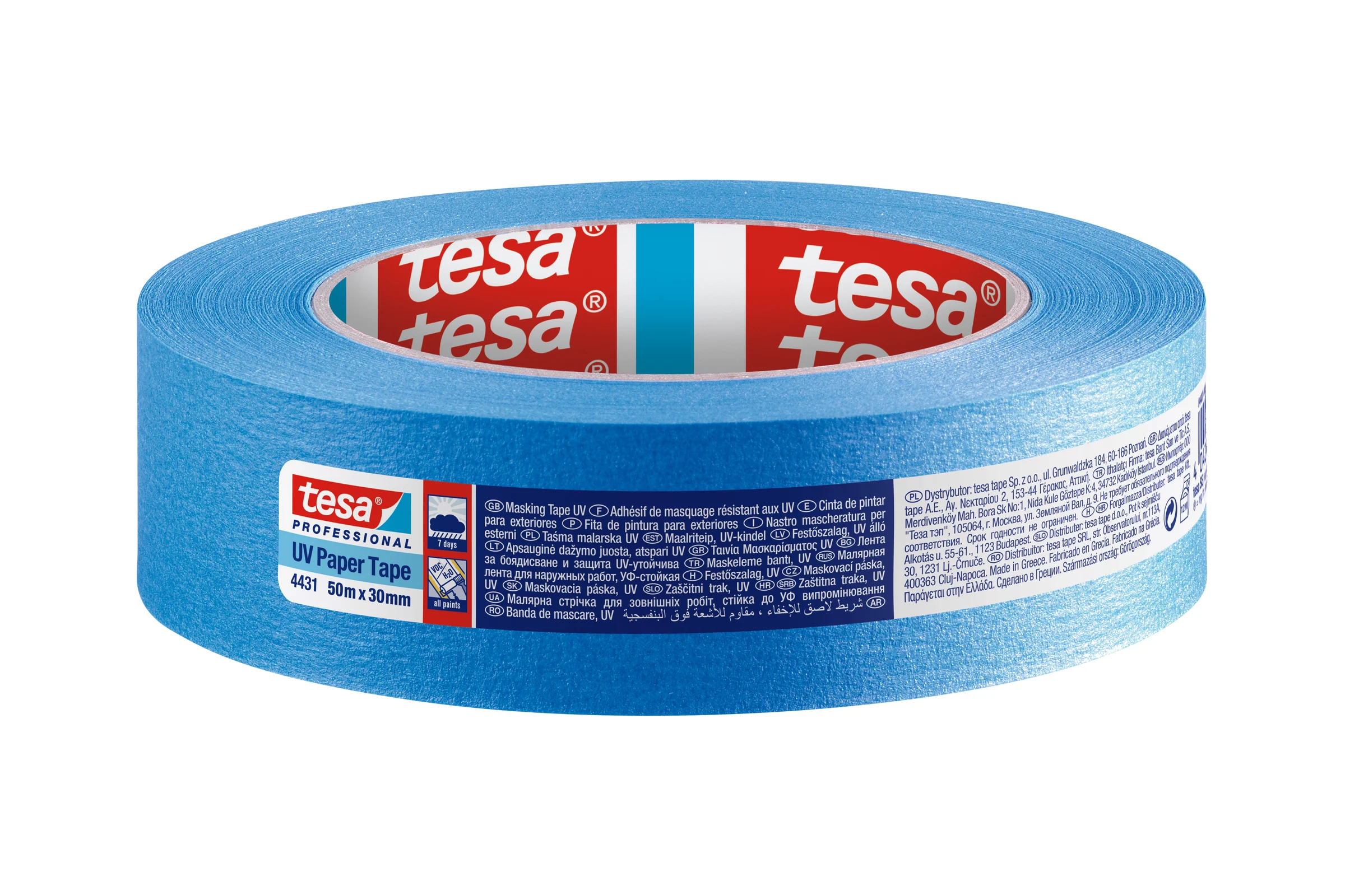 Малярная лента TESA синяя, УФ-стойкая 50м х 30мм, 7 дней 04431-00002-00