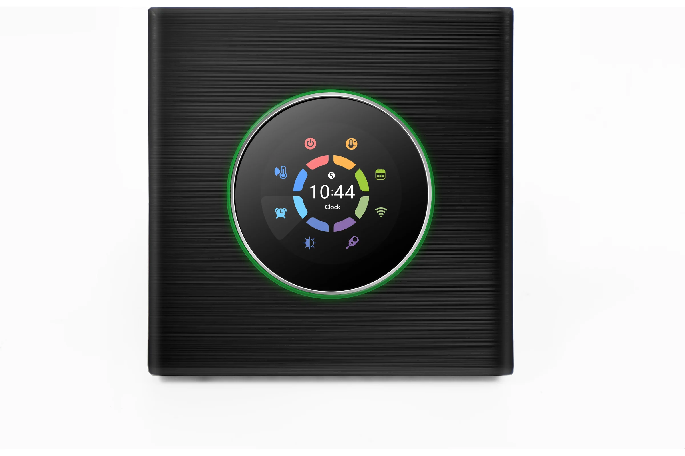 Умный термостат для электрического теплого пола UMNOO c wifi модулем, с круглой интеллектуальной ручкой, серия 7000, черный BHT-7000GBLW-Black trw0037