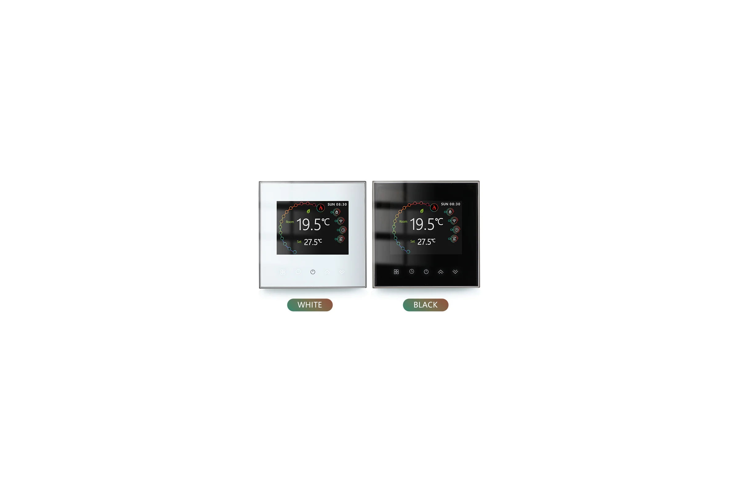 Умный термостат для теплого пола UMNOO с модулем wifi, cерия 2002, черный BHT-2002GBLW-Black trw0040