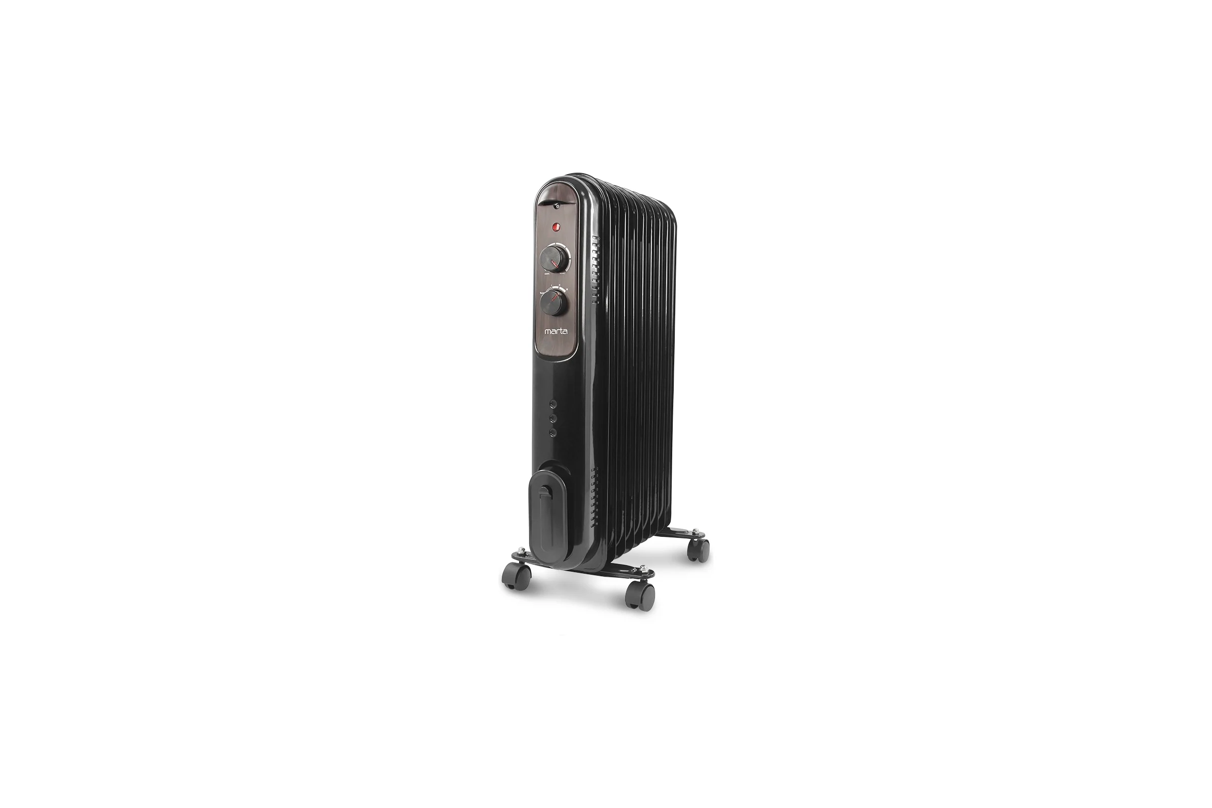 Масляный обогреватель MARTA MT-OH2430B черный жемчуг 38307
