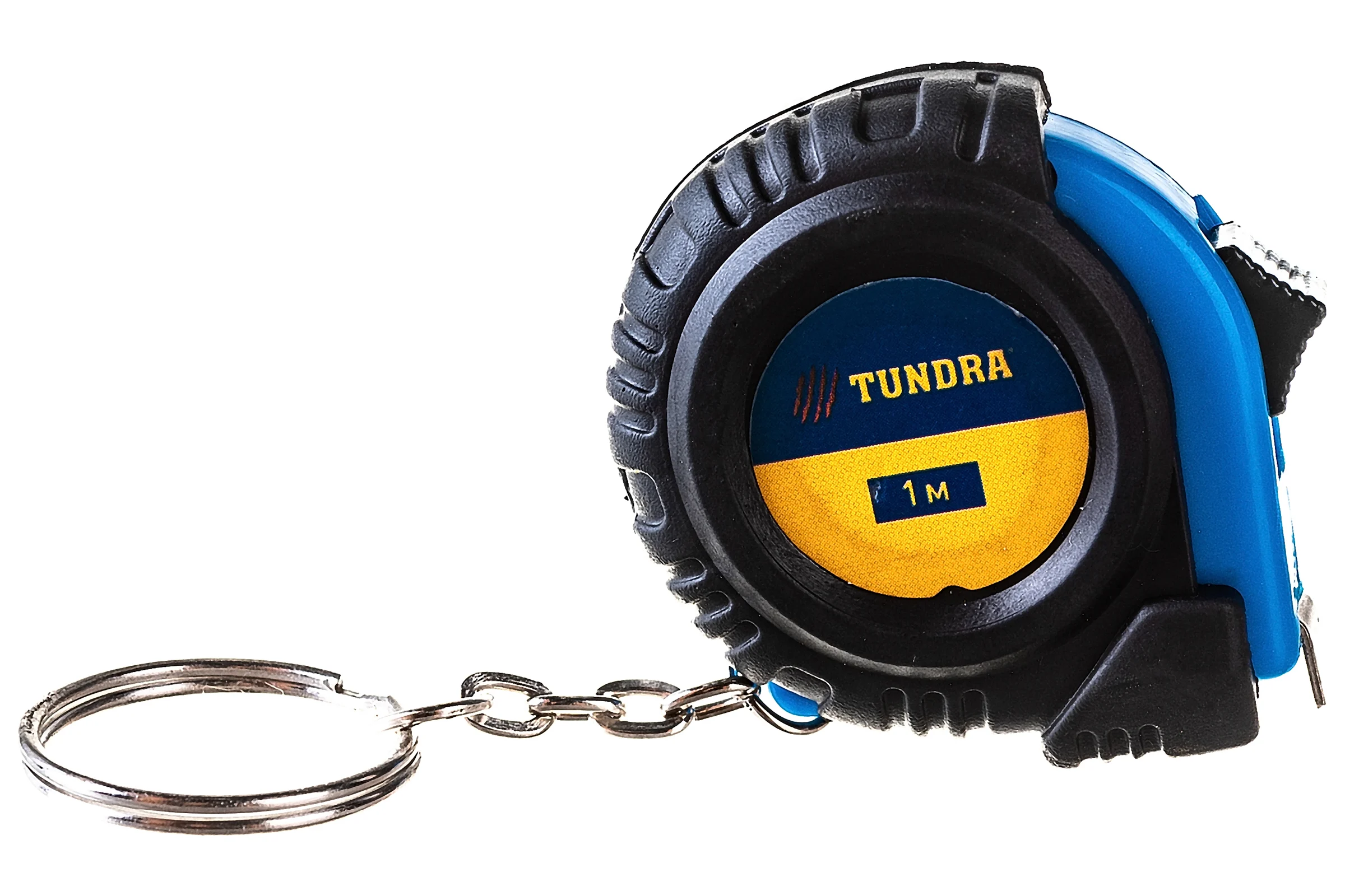 Рулетка  ТУНДРА-брелок обрезиненный корпус, 1 м х 6 мм 3295780