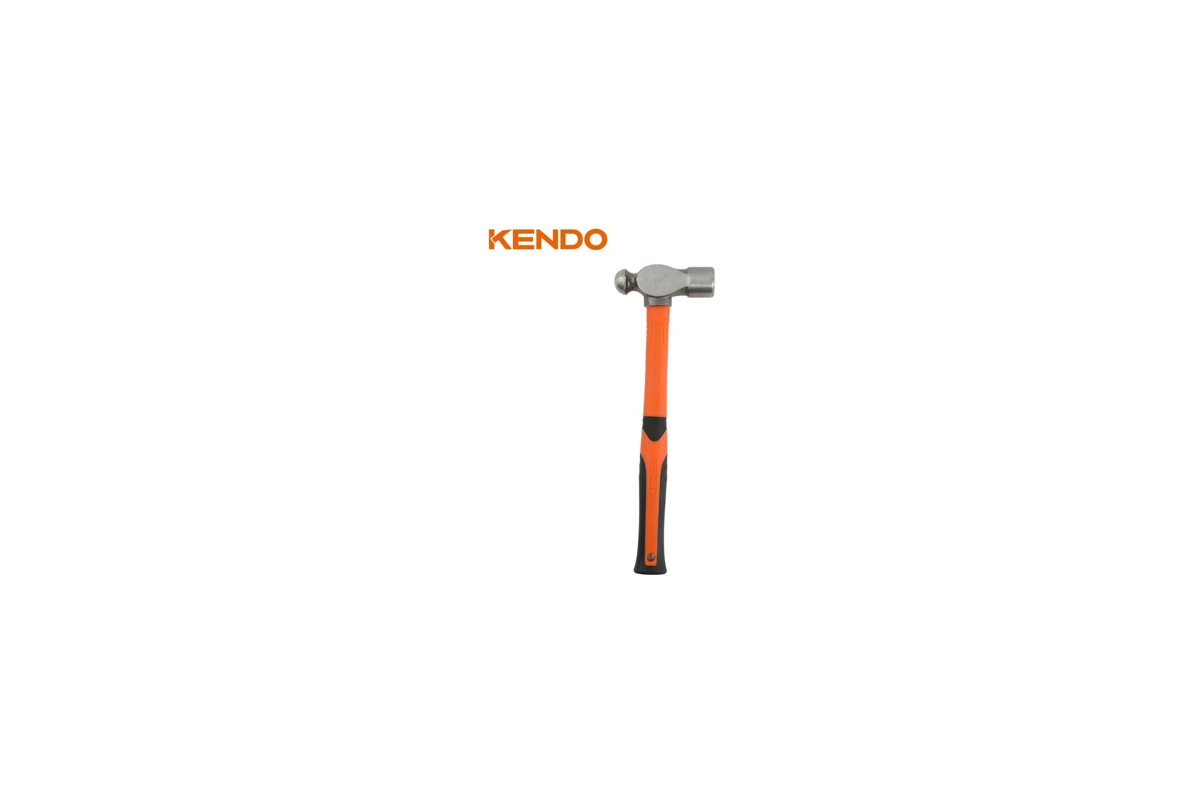 Молоток с круглым бойком KENDO с фибергласовой рукояткой, 680 г 25140