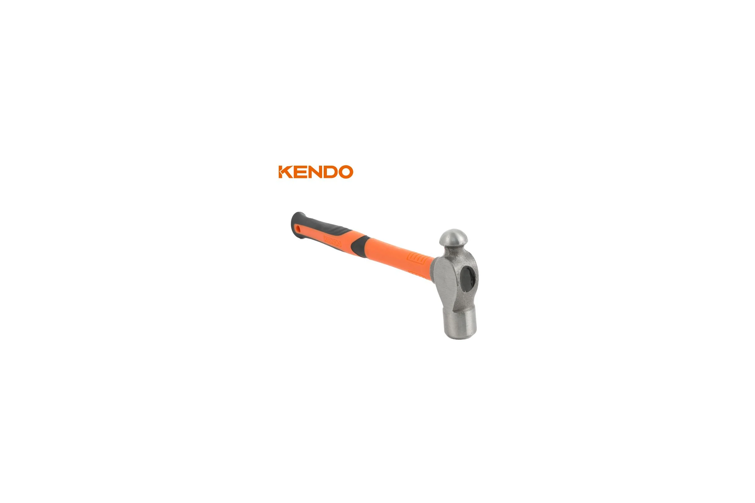 Молоток с круглым бойком KENDO с фибергласовой рукояткой, 680 г 25140