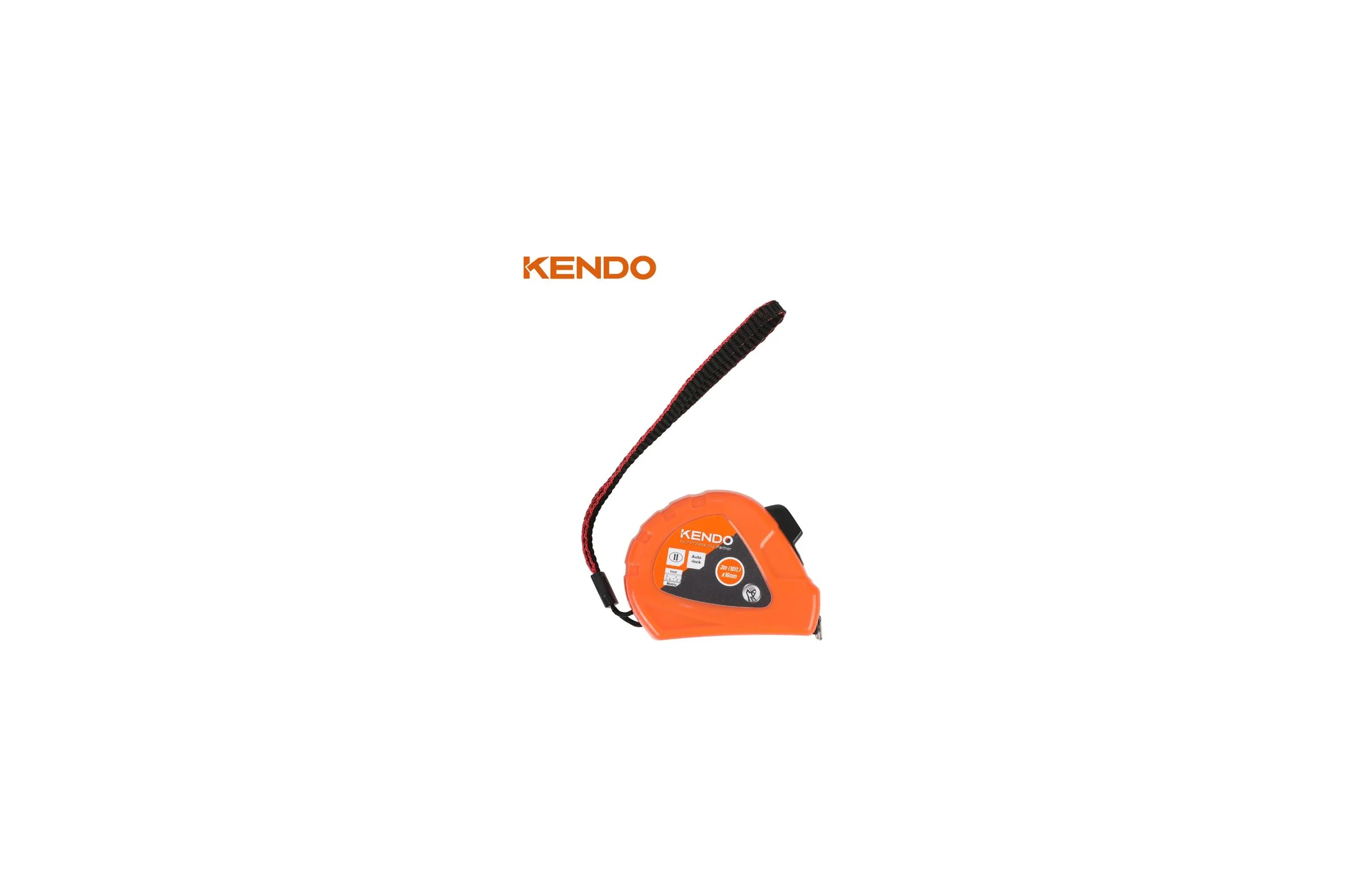 Рулетка ударостойкая с автостопом KENDO 8м х 25мм 35053