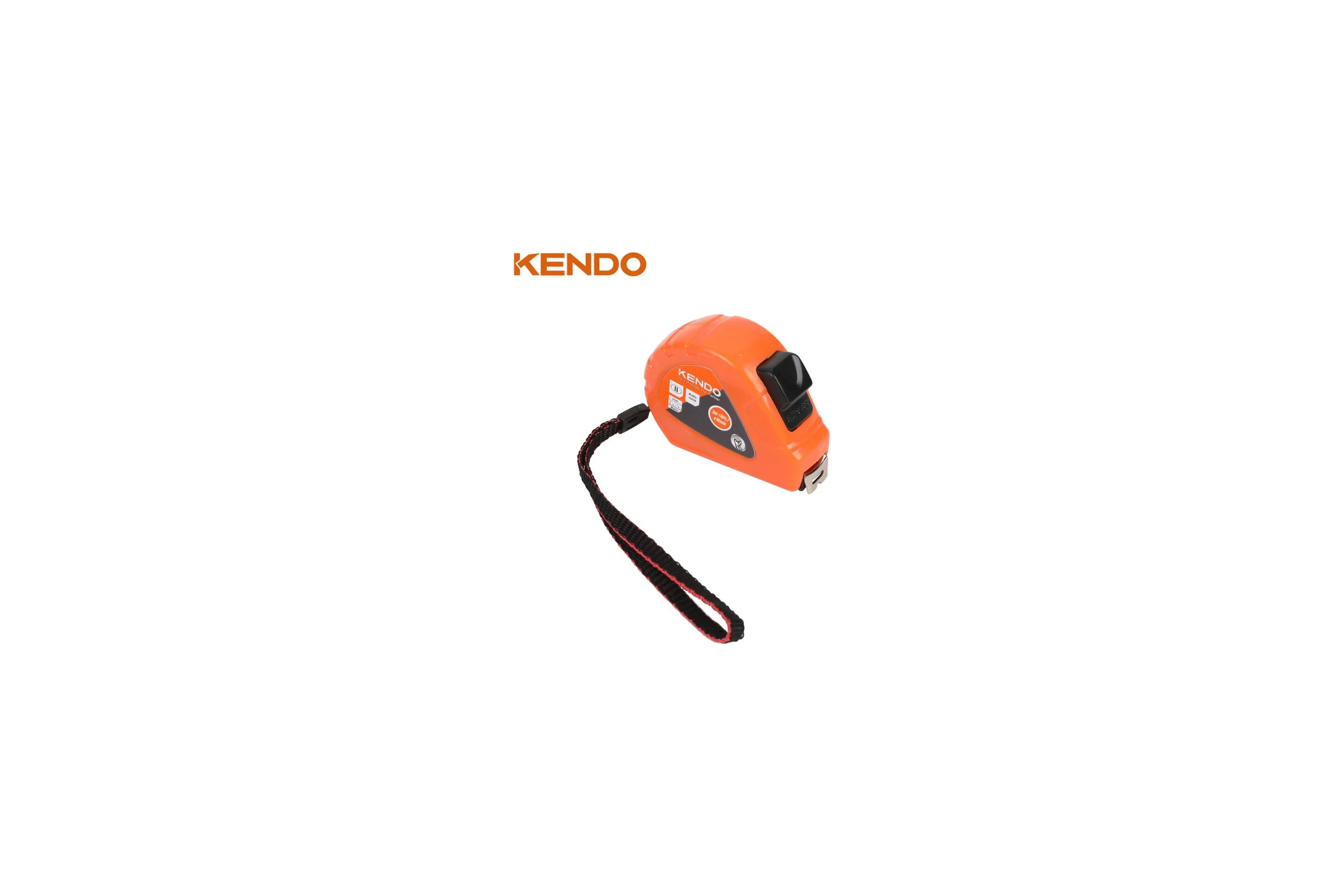 Рулетка ударостойкая с автостопом KENDO 8м х 25мм 35053