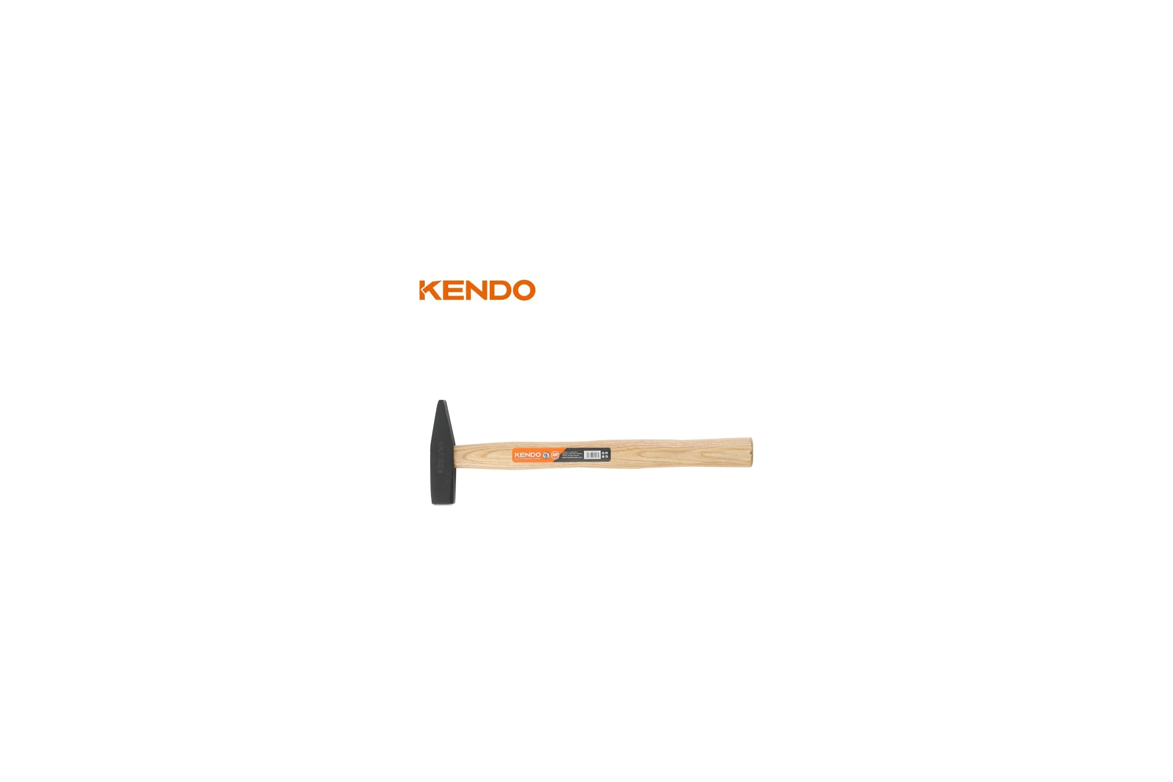 Молоток слесарный с деревянной рукояткой KENDO 273гр  25213