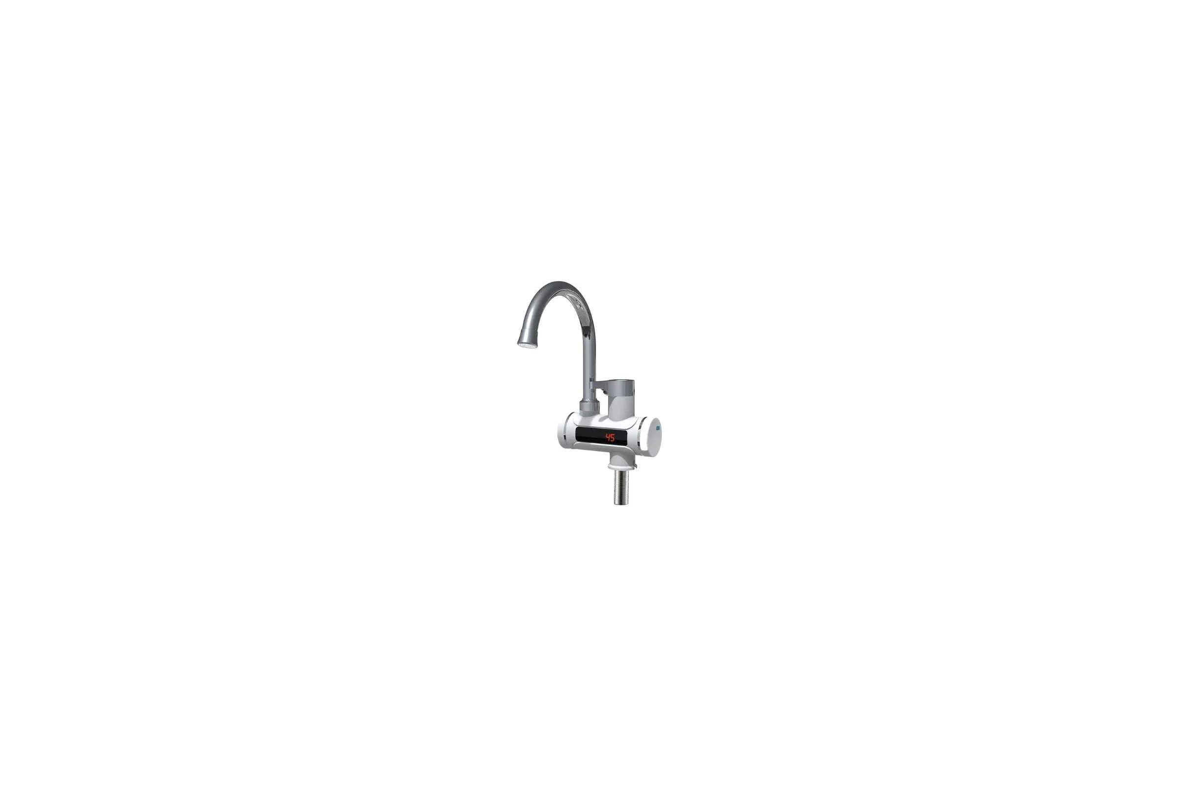 Кран-водонагреватель проточного типа UNIPUMP BEF-001 с дисплеем и жестким изливом 14380