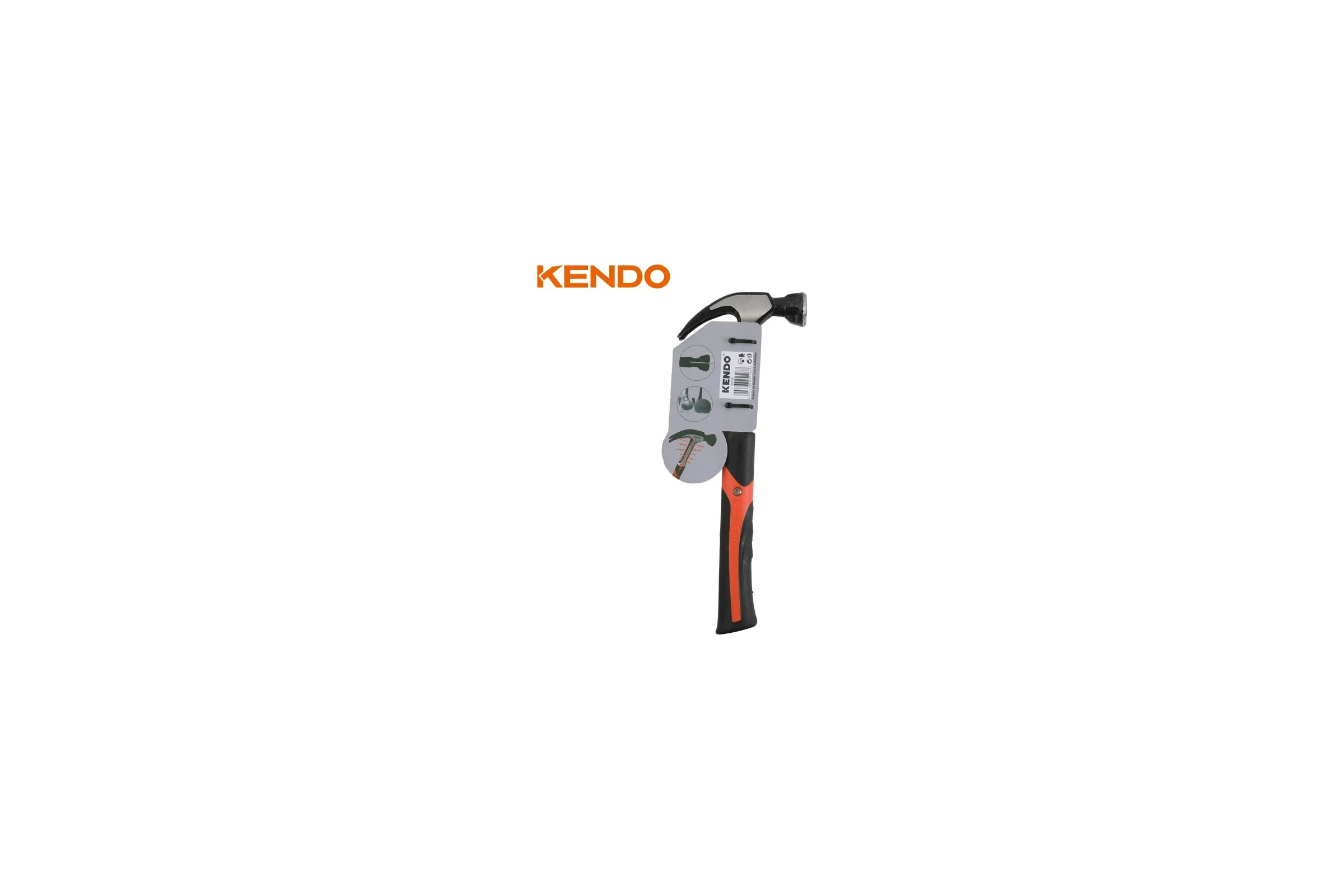 Молоток-гвоздодер KENDO 450 г 25126