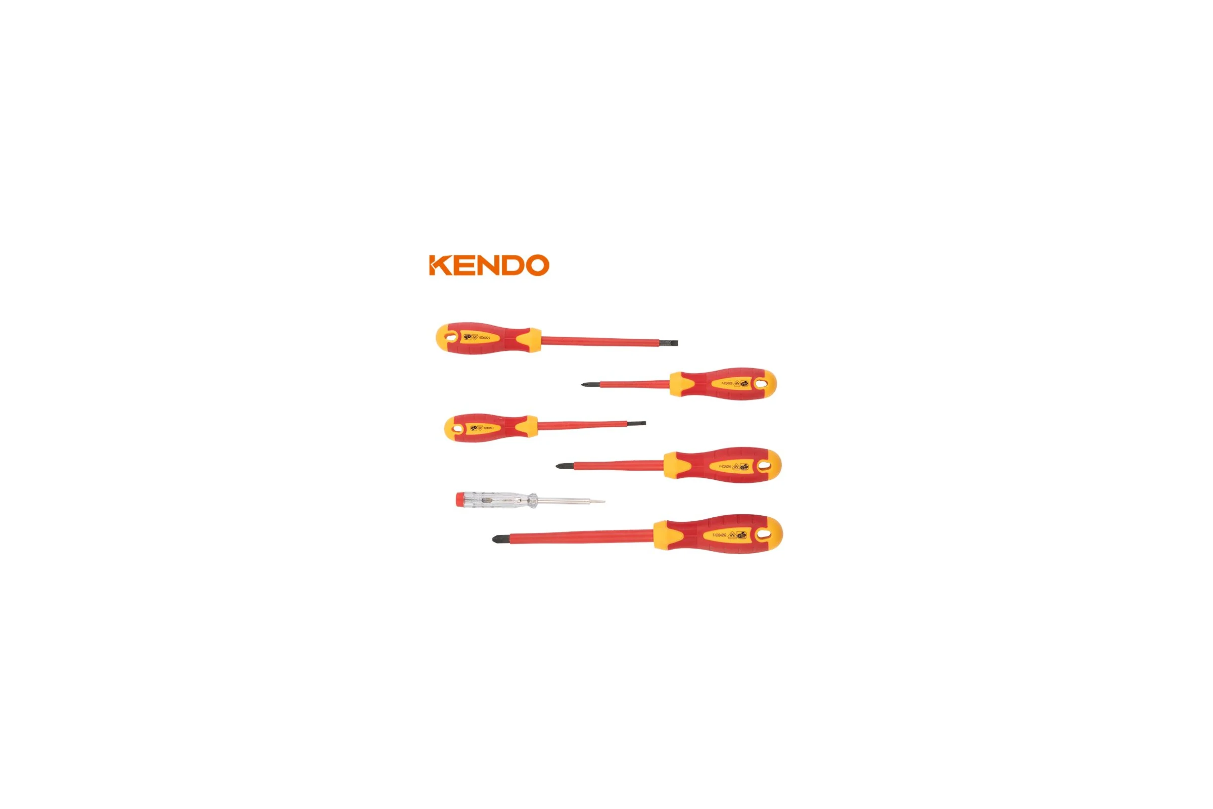 Набор диэлектрических отверток KENDO 6 шт. 1000 В 20483