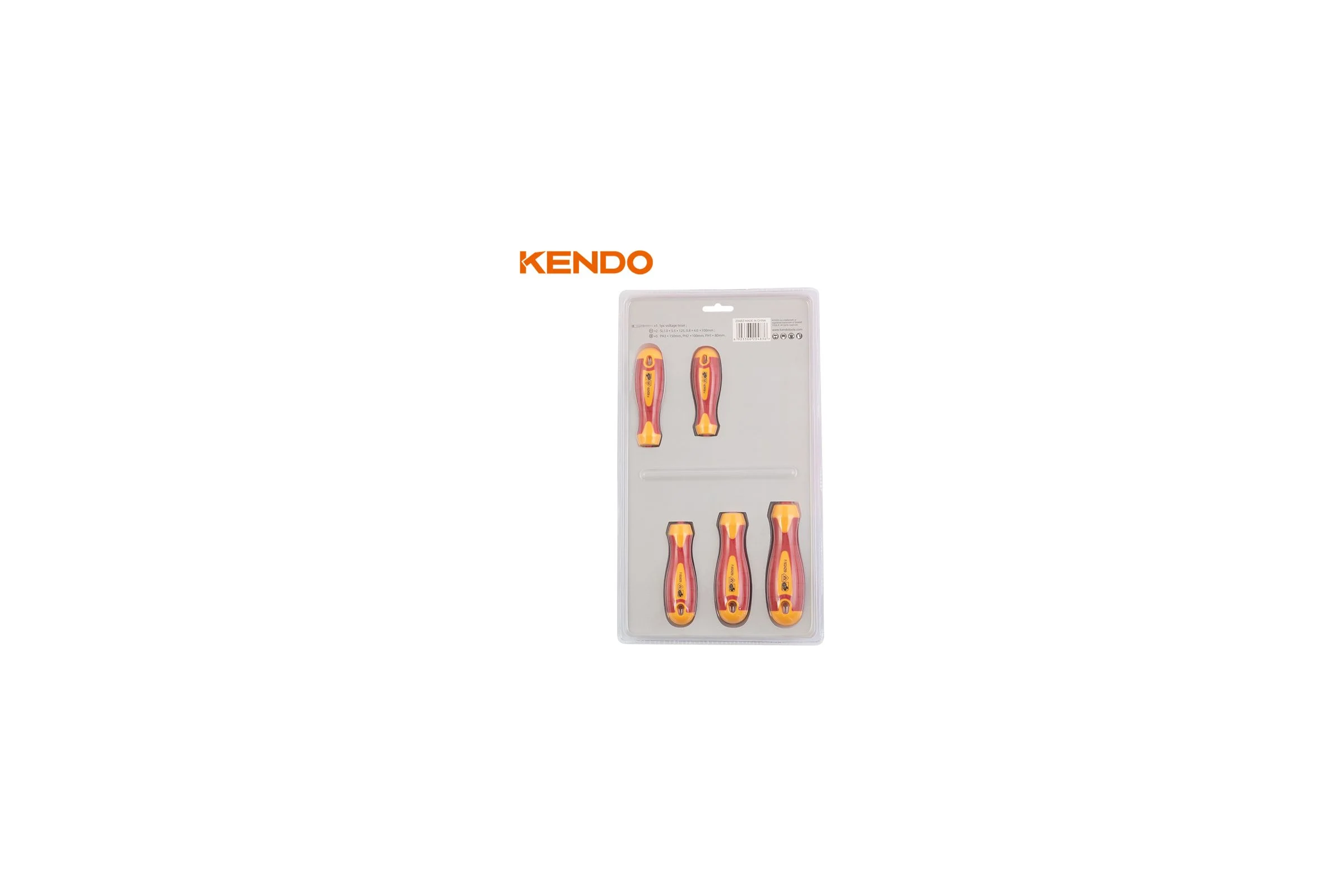 Набор диэлектрических отверток KENDO 6 шт. 1000 В 20483