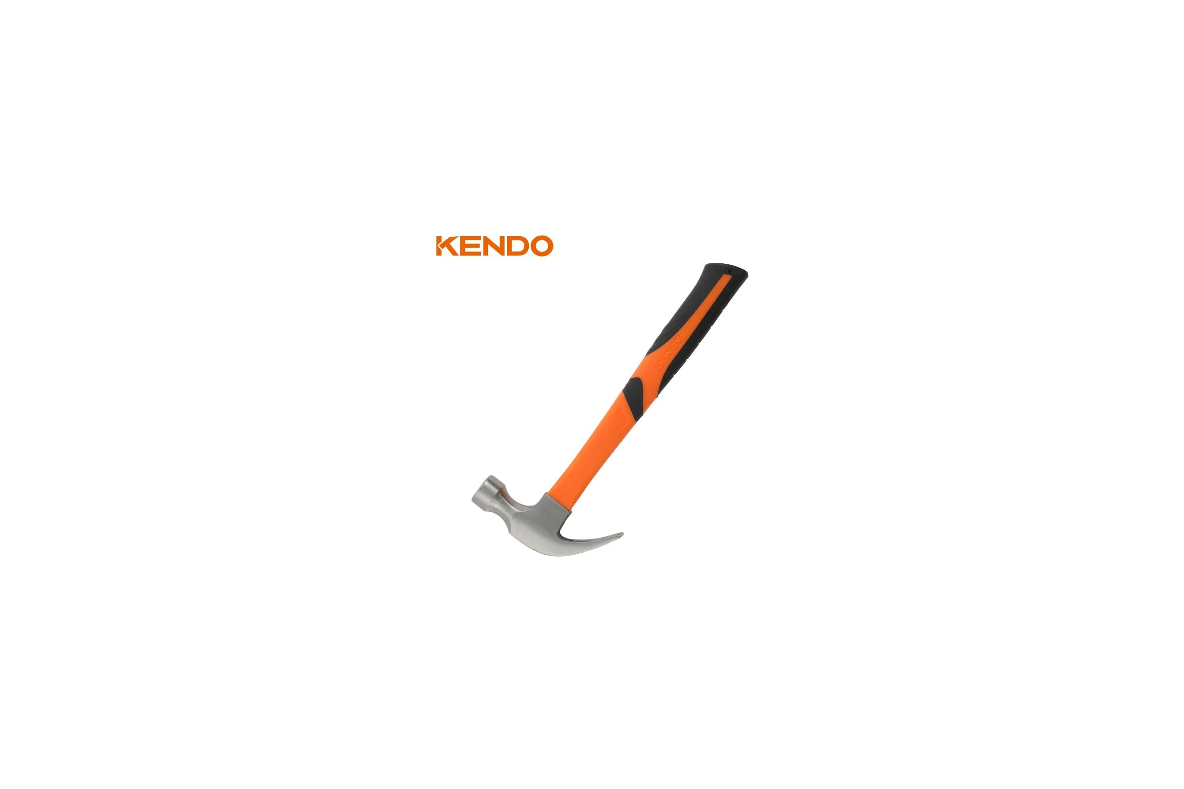 Молоток-гвоздодер KENDO с фибергласовой рукояткой, 340 гр 25105