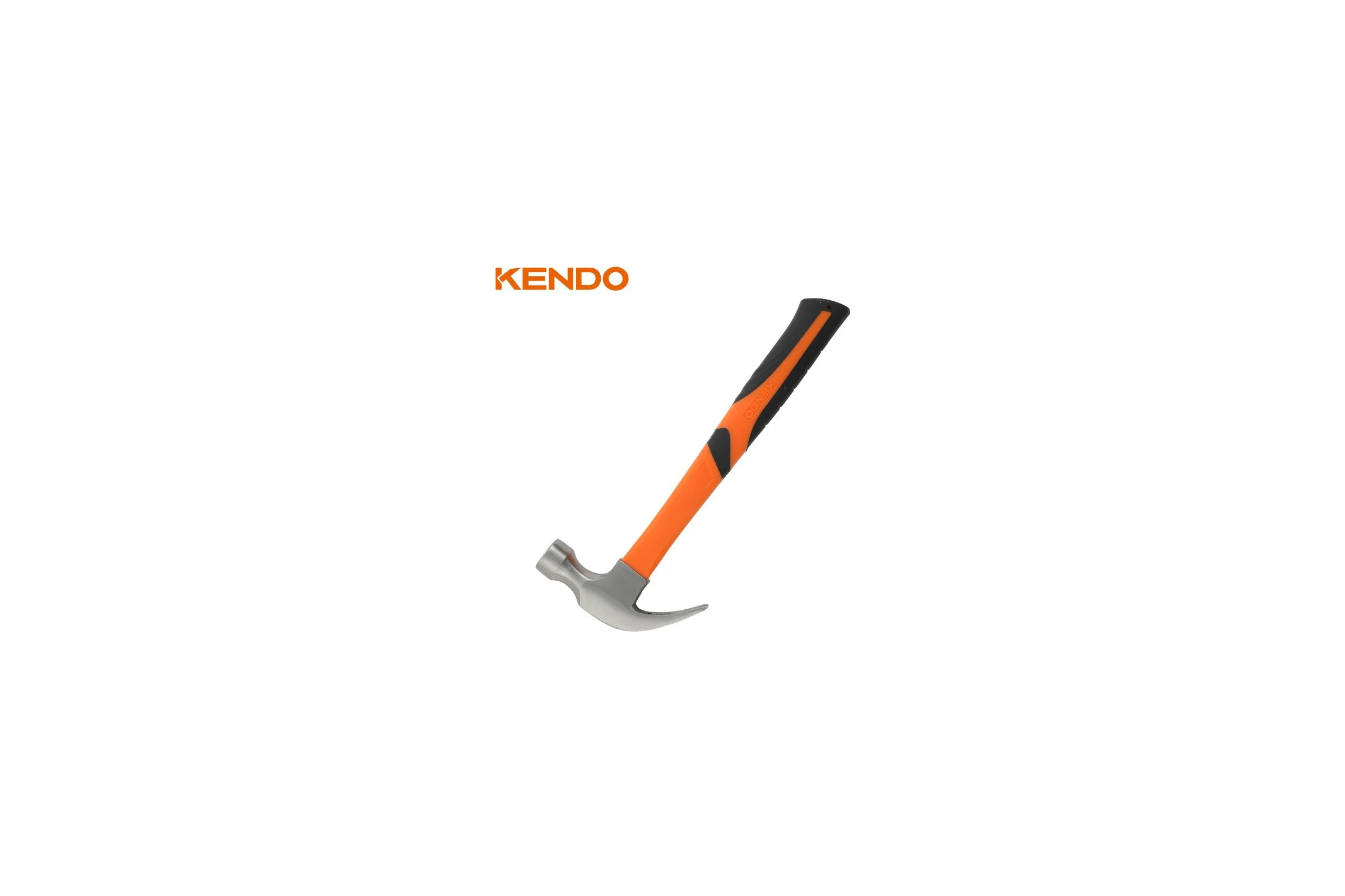 Молоток-гвоздодер KENDO с фибергласовой рукояткой, 340 гр 25105