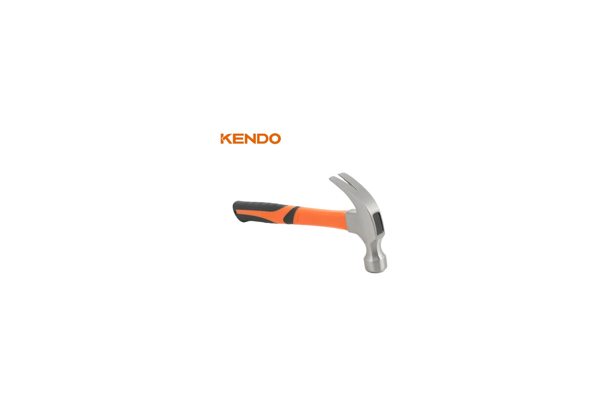 Молоток-гвоздодер KENDO с фибергласовой рукояткой, 340 гр 25105
