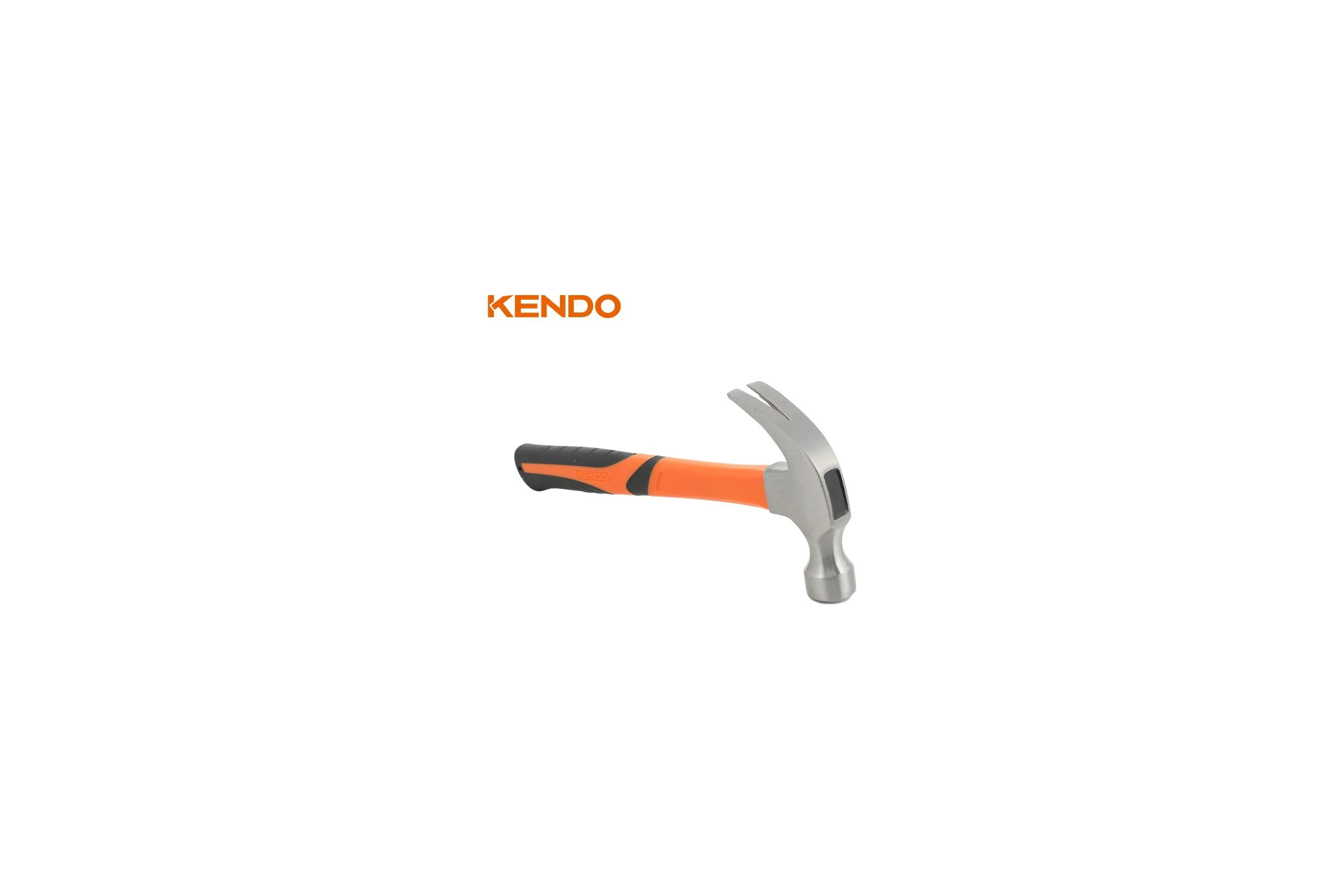 Молоток-гвоздодер KENDO с фибергласовой рукояткой, 340 гр 25105