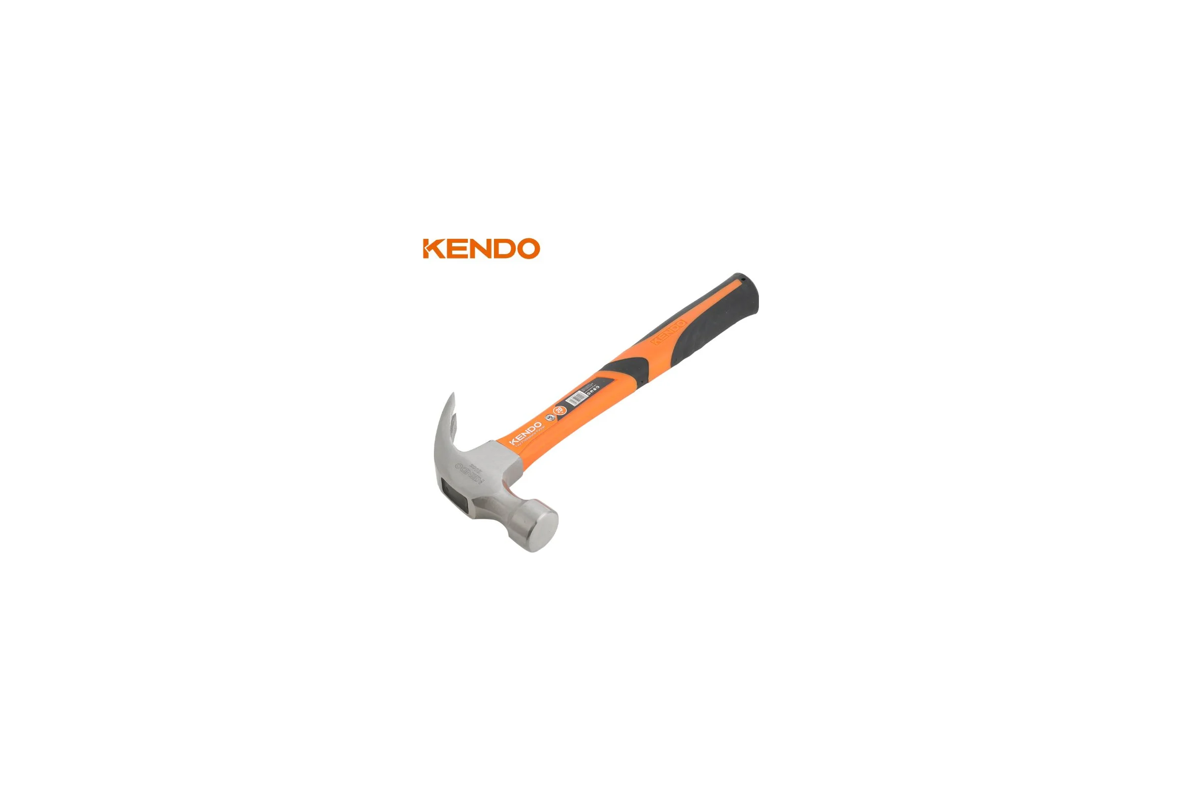 Молоток-гвоздодер KENDO с фибергласовой рукояткой, 340 гр 25105