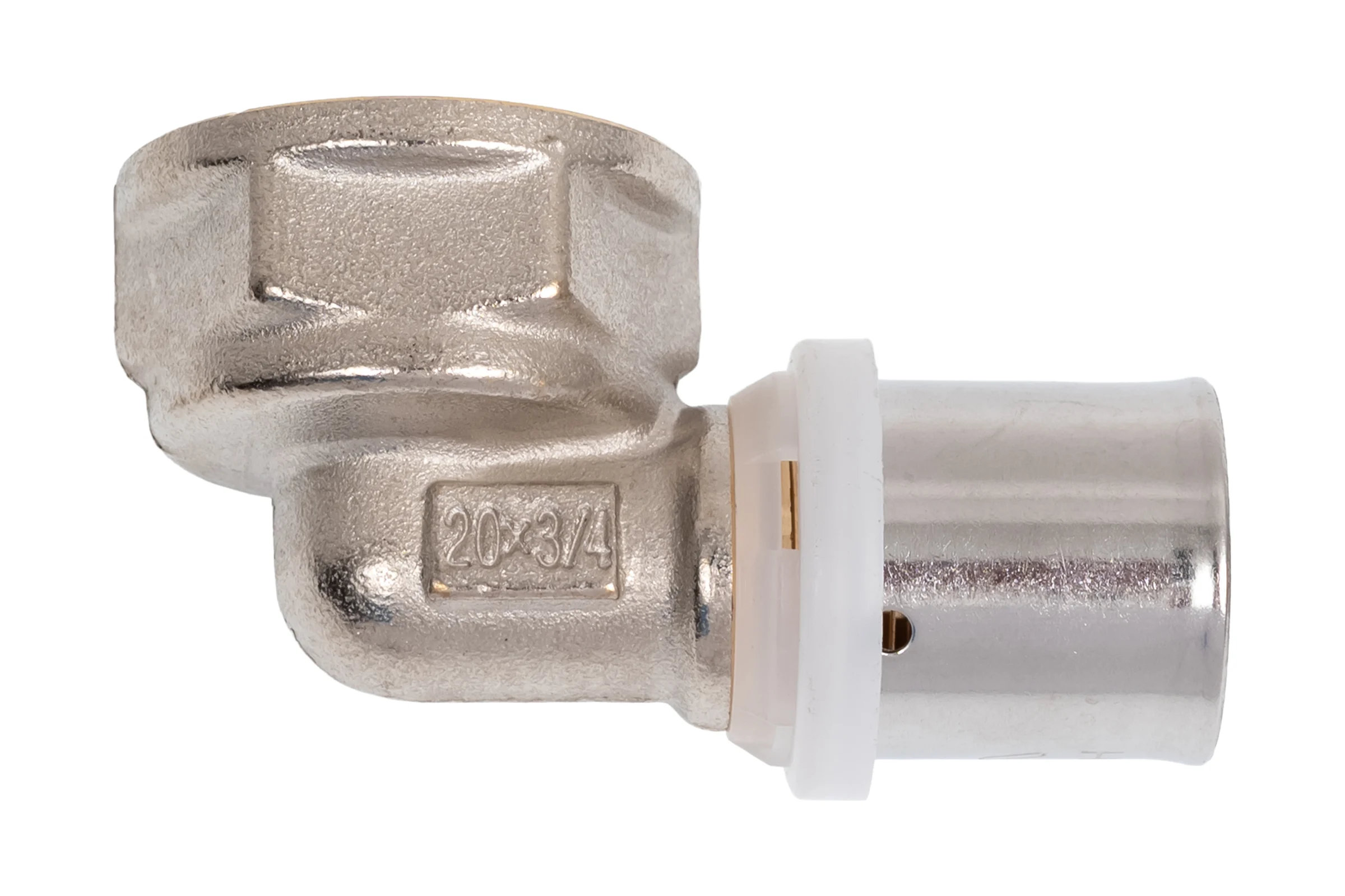 Пресс-фитинг угольник с переходом на внутреннюю резьбу 20x3/4" MVI PF.531.0505