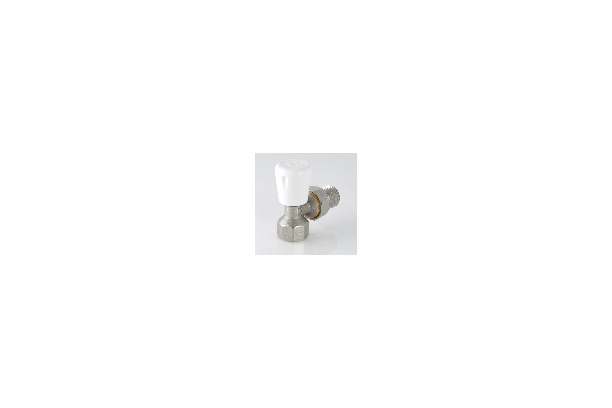 Клапан ручной для радиатора угловой 1/2" Valtec VT.017.N.04