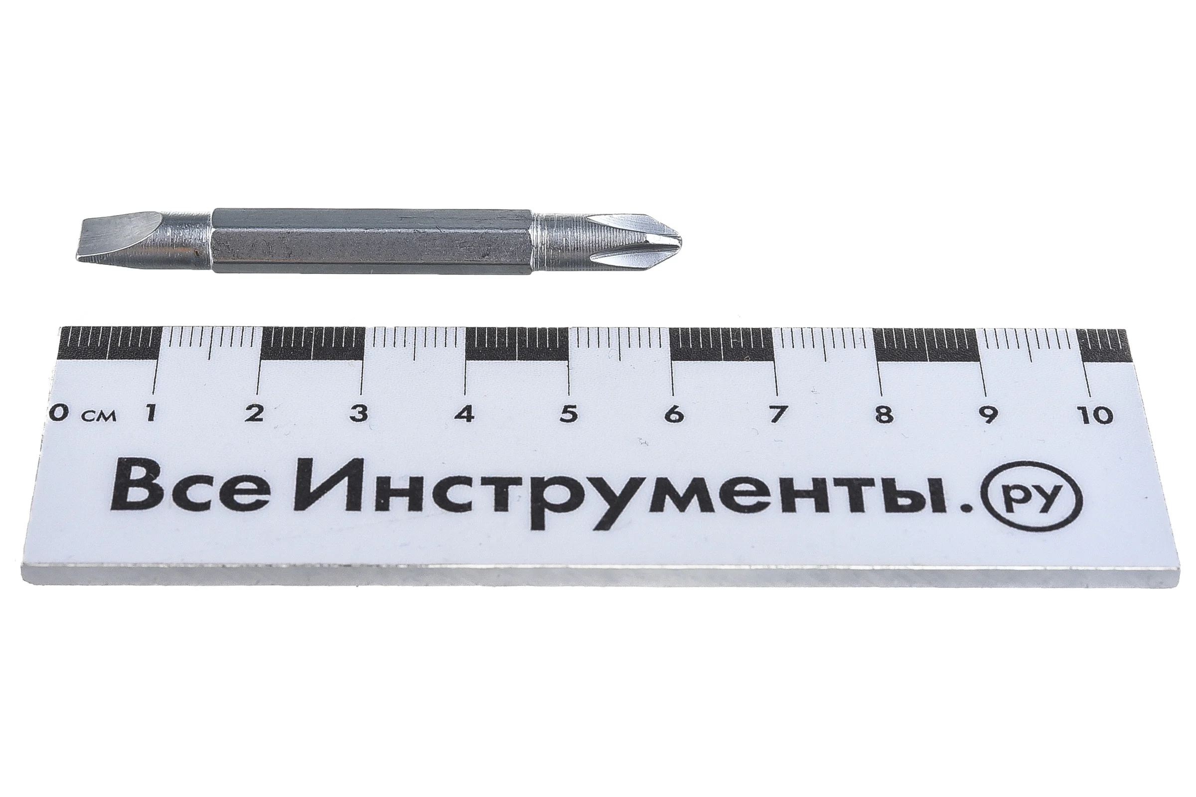 Комбинированная отвертка LOM PH2 и SL6 х 38 мм, без магнита, 2К рукоятка 1858795