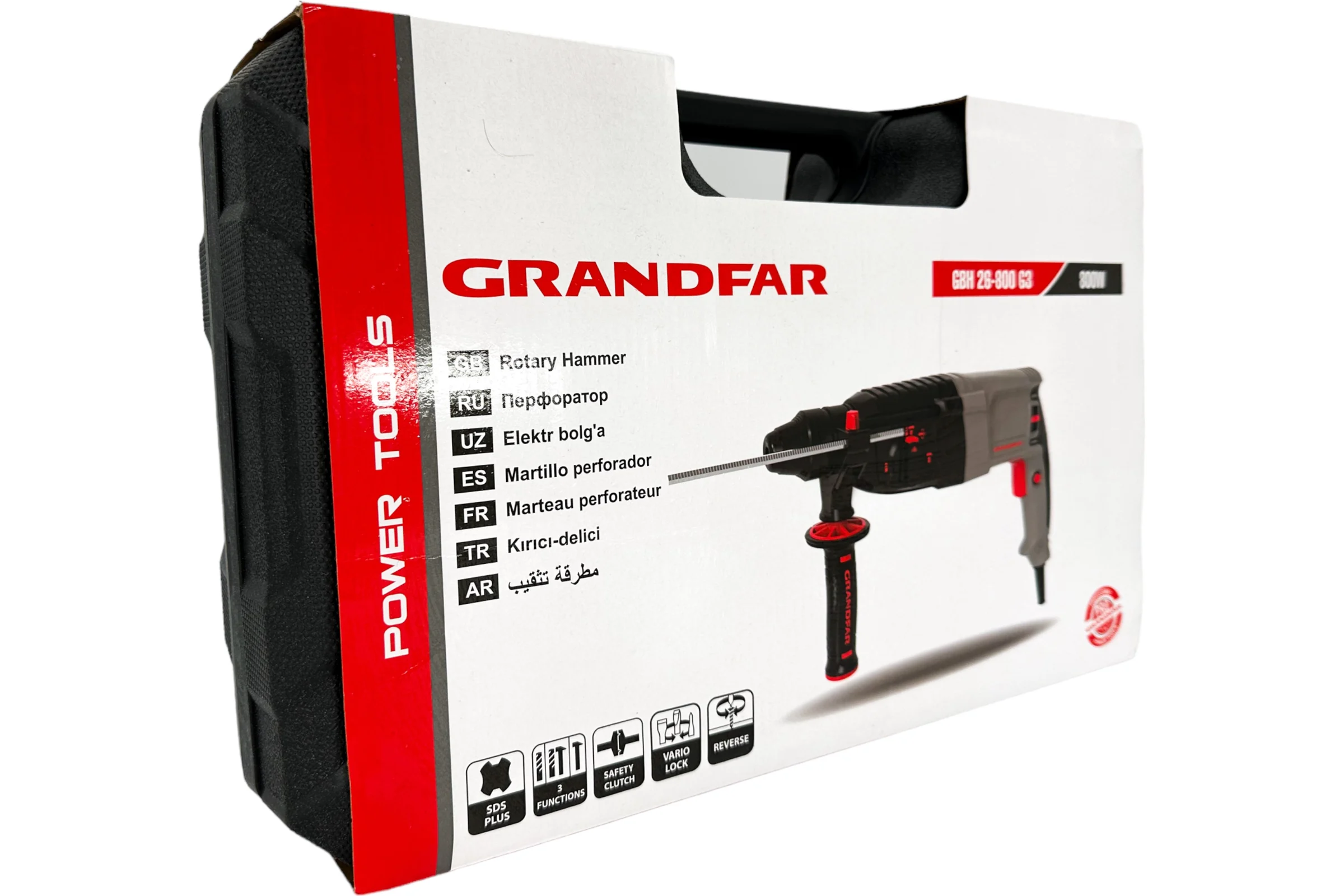 Перфоратор GRANDFAR (3 Дж,800Вт) GBH26-800G3
